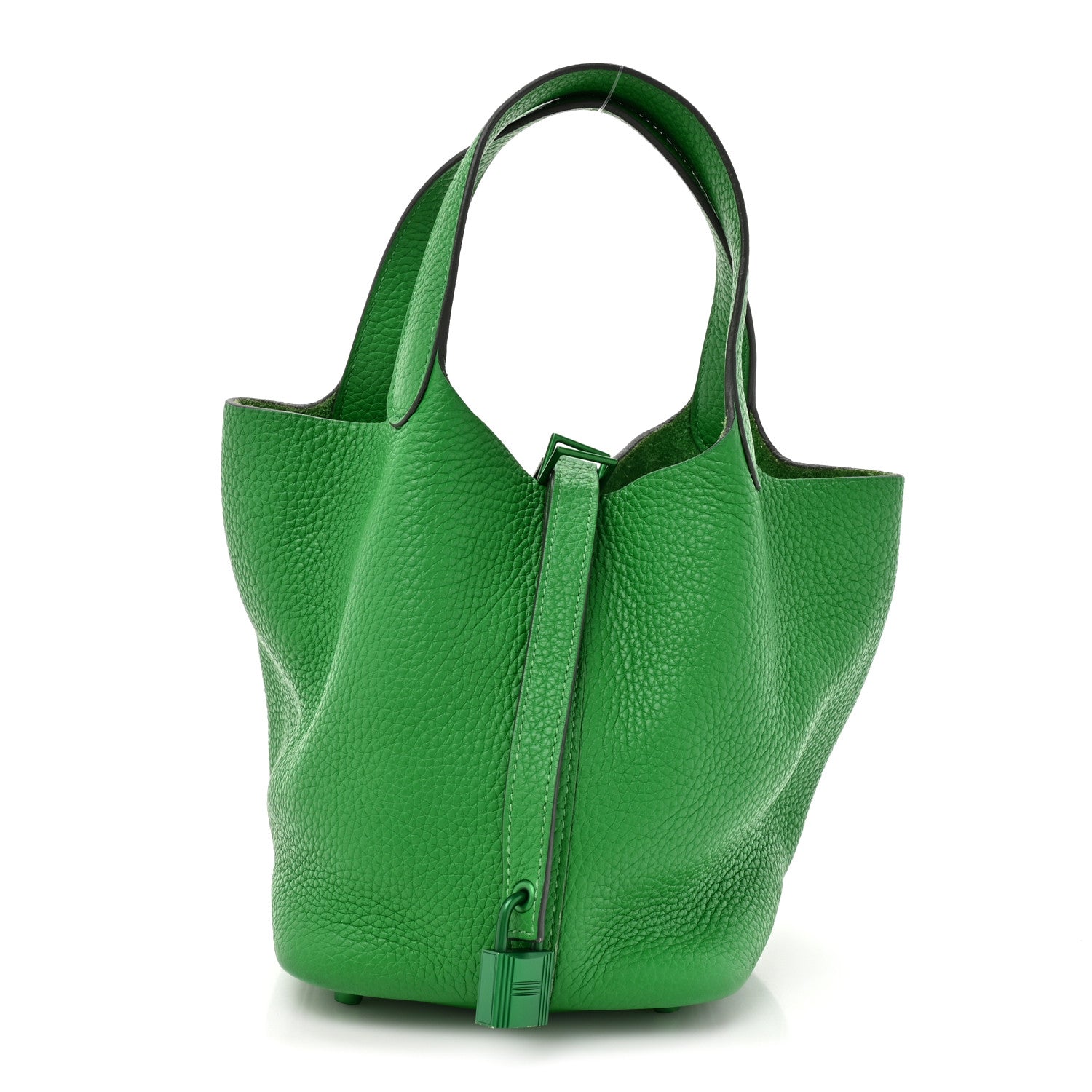Hermes Taurillon Clemence Monochrome Picotin Lock 18 PM Bambou