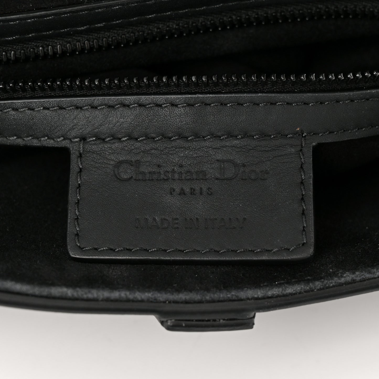 Ultra Matte Calfskin Saddle Bag Black