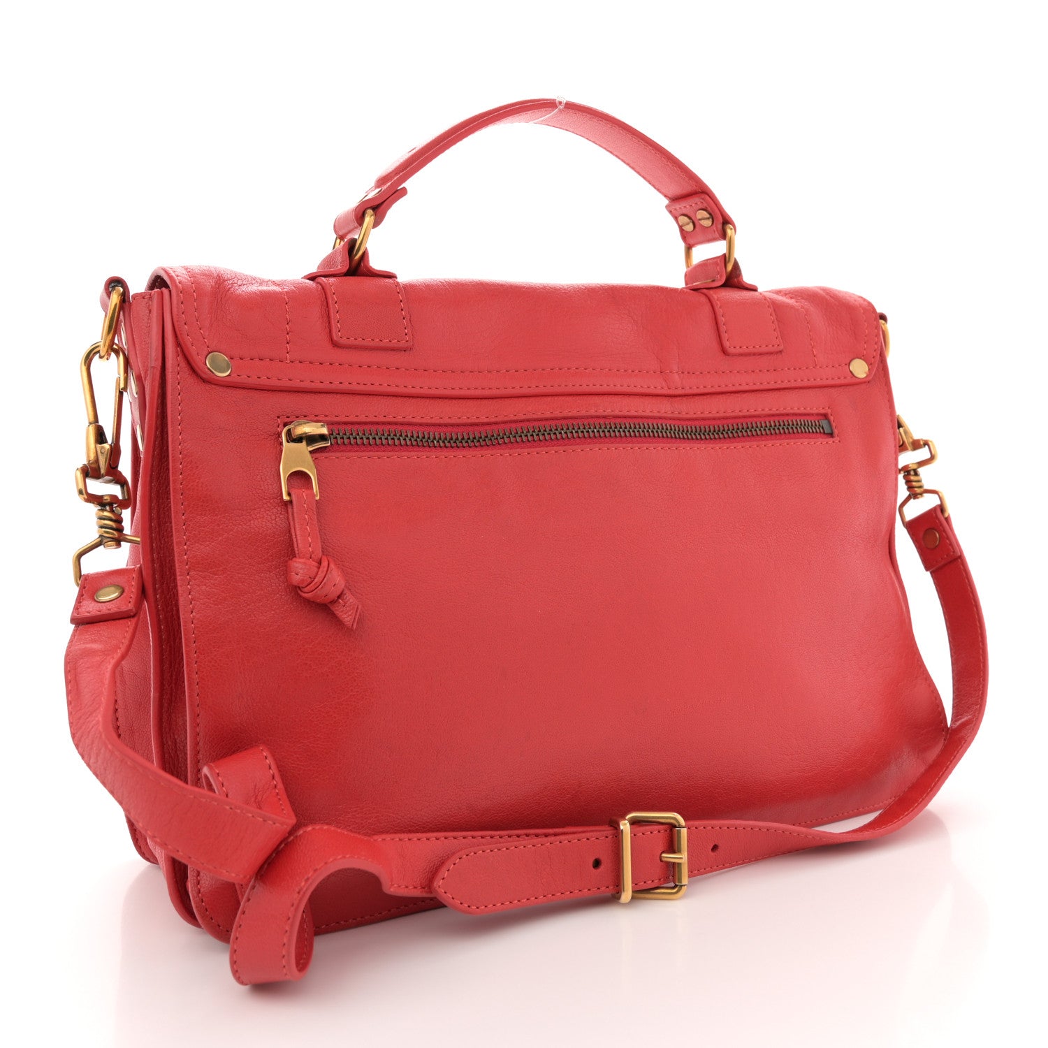 Proenza Schouler Lambskin Medium PS1 Satchel Poppy 3 of 16