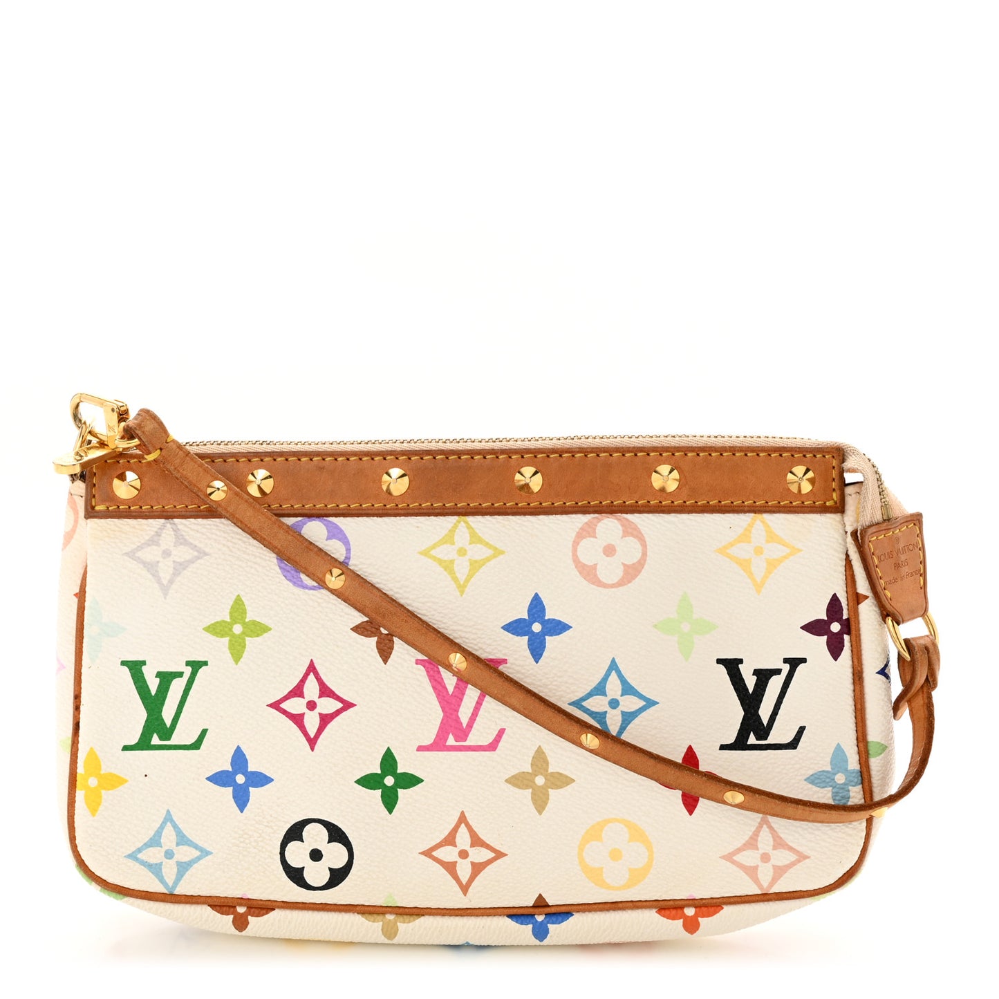 Monogram Multicolor Pochette Accessories White