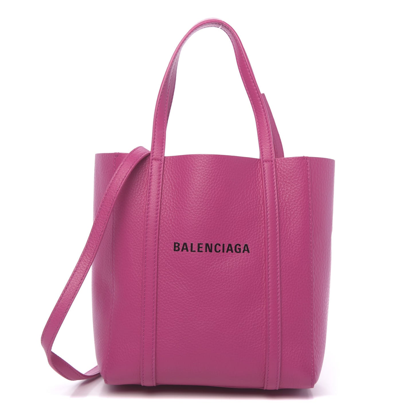 Calfskin XXS Everyday Tote Rose Magenta Black
