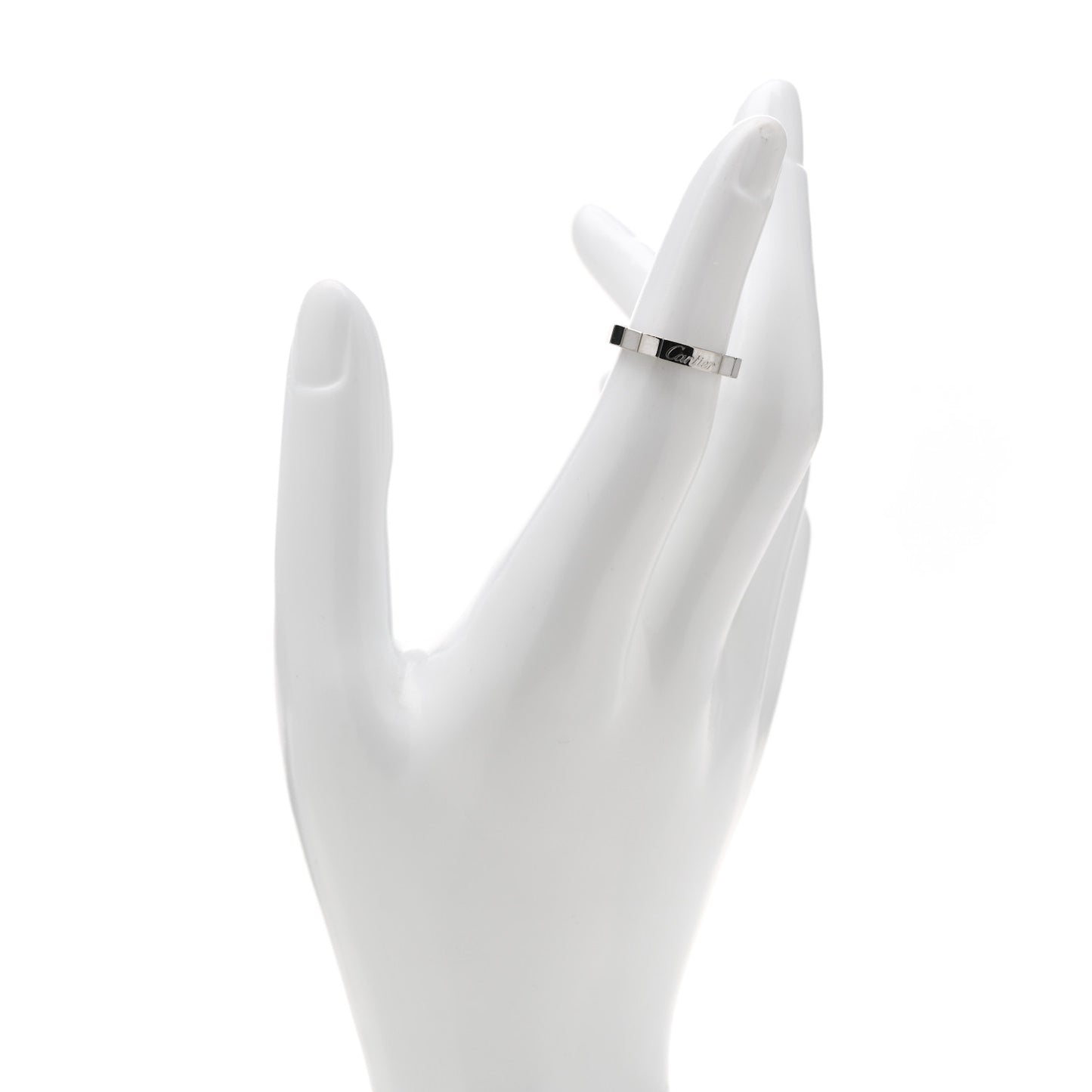 18K White Gold Lanieres Ring 47 4.25
