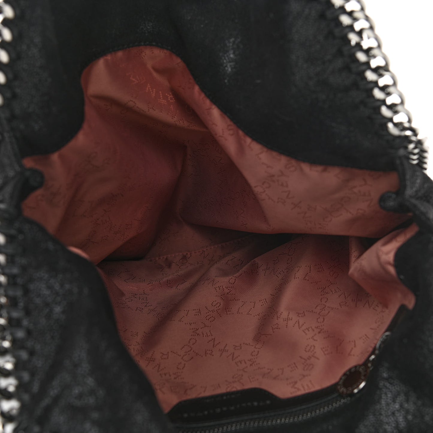 Shaggy Deer Falabella Fold Over Tote Black