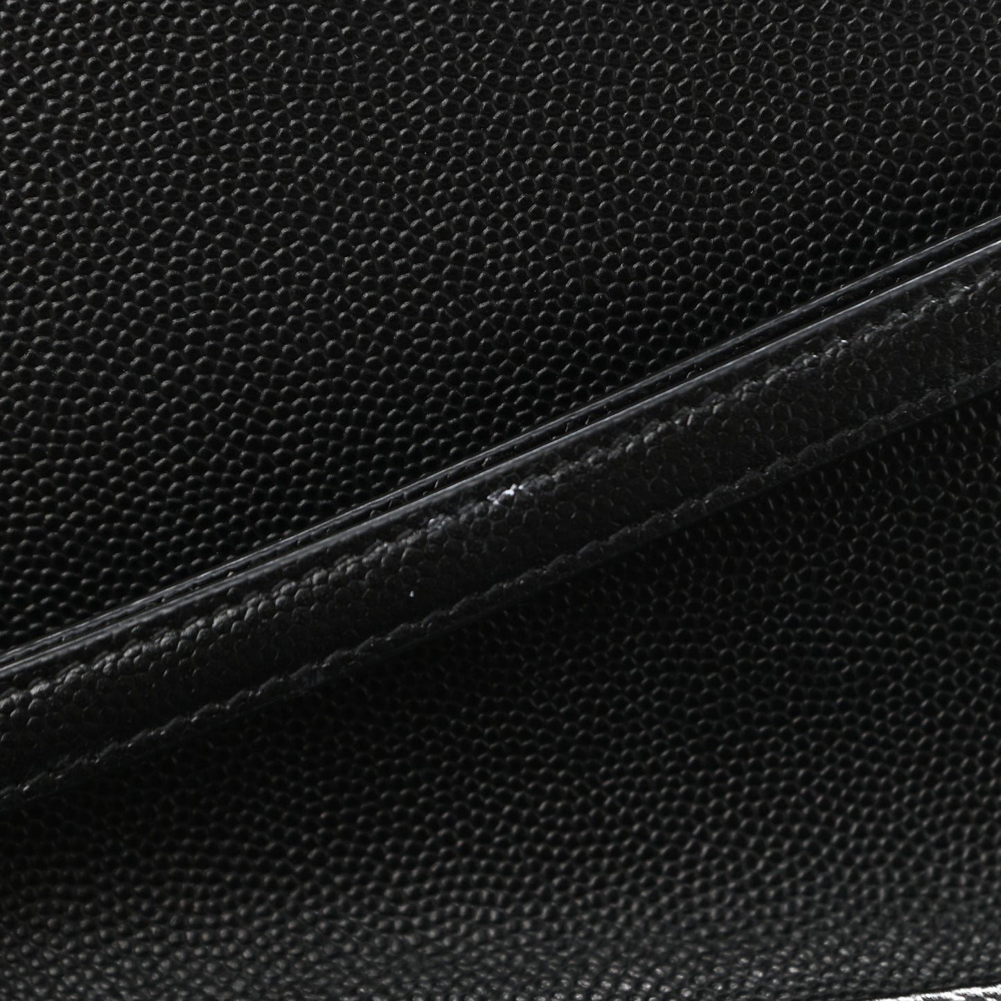 Grain De Poudre Matelasse Chevron Monogram Envelope Clutch Black