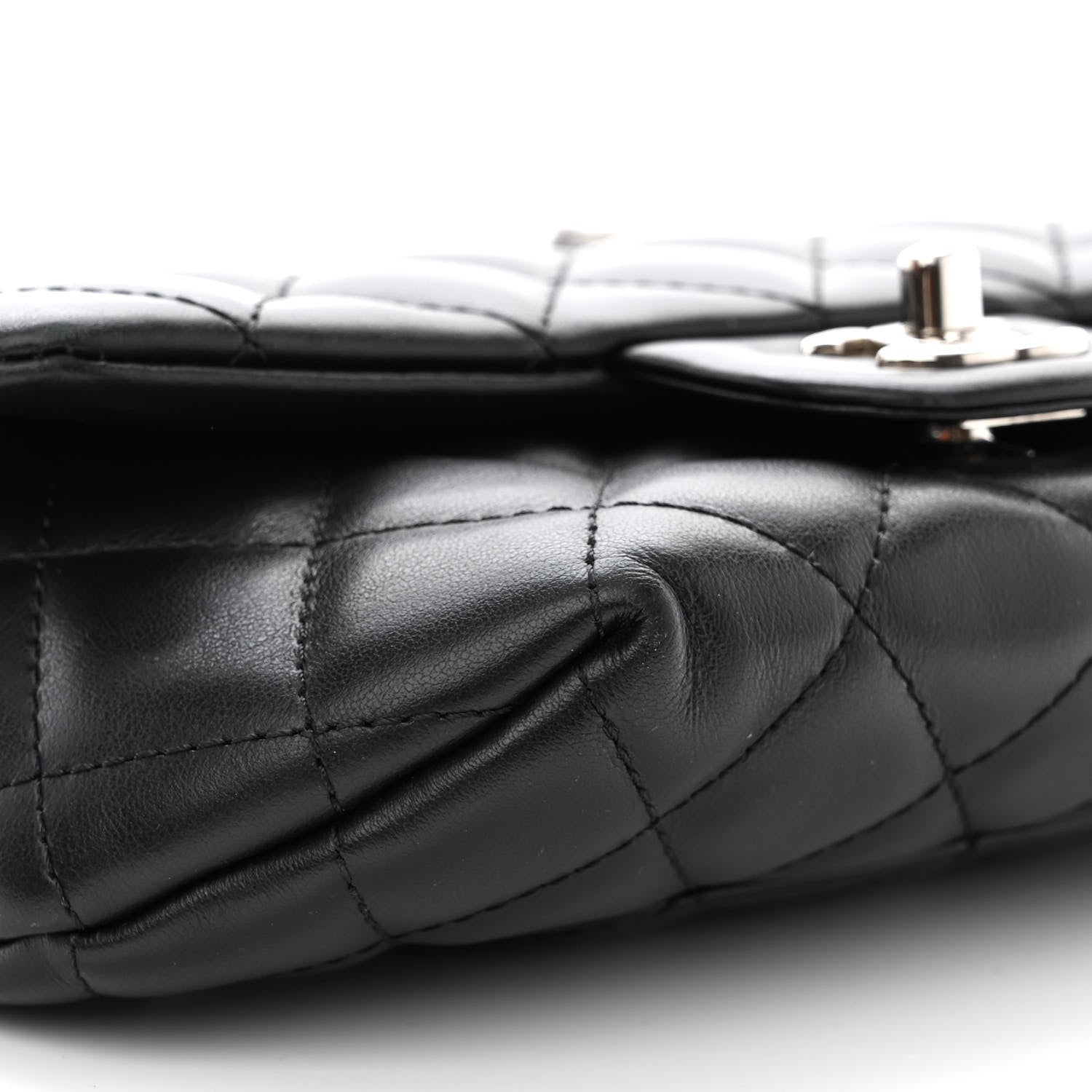 Chanel Calfskin Quilted CC Uniform Flap Belt Bag Black 10 of 11