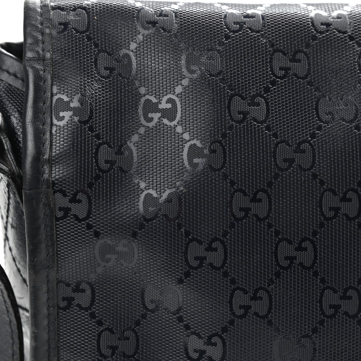 Imprime Monogram Medium Double Buckle Flap Messenger Bag Navy