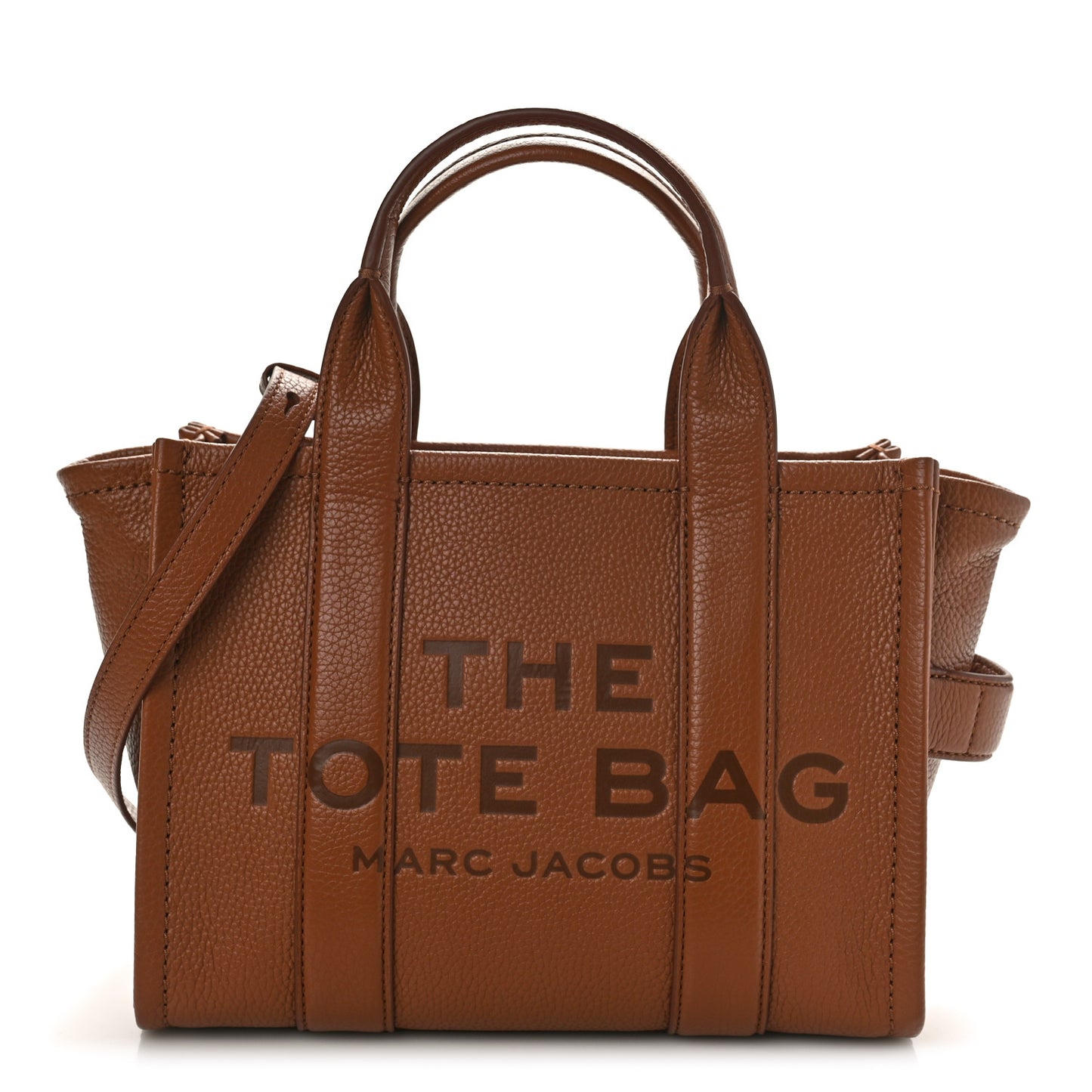 Grained Calfskin Mini The Tote Bag Argan Oil