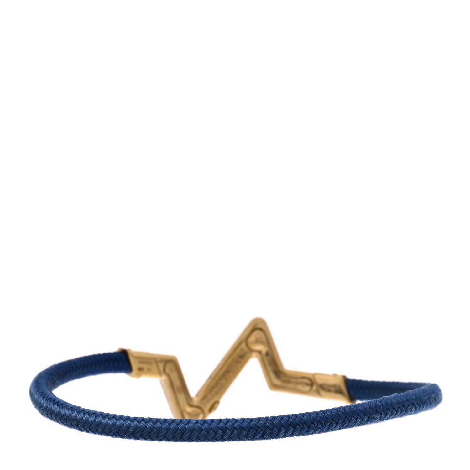 Louis Vuitton 18K Yellow Gold Volt Upside Down Chain Bracelet 17 Blue 2 of 3