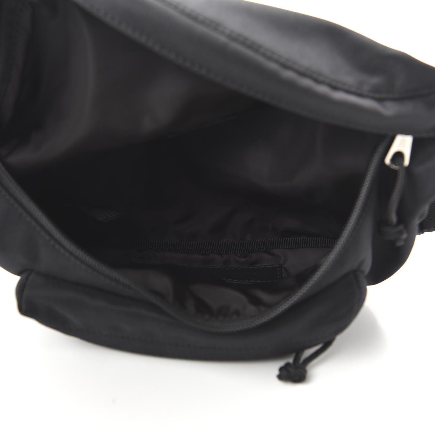Balenciaga Recycled Sport Nylon Logo Embroidered Wheel Beltpack Black 5 of 10