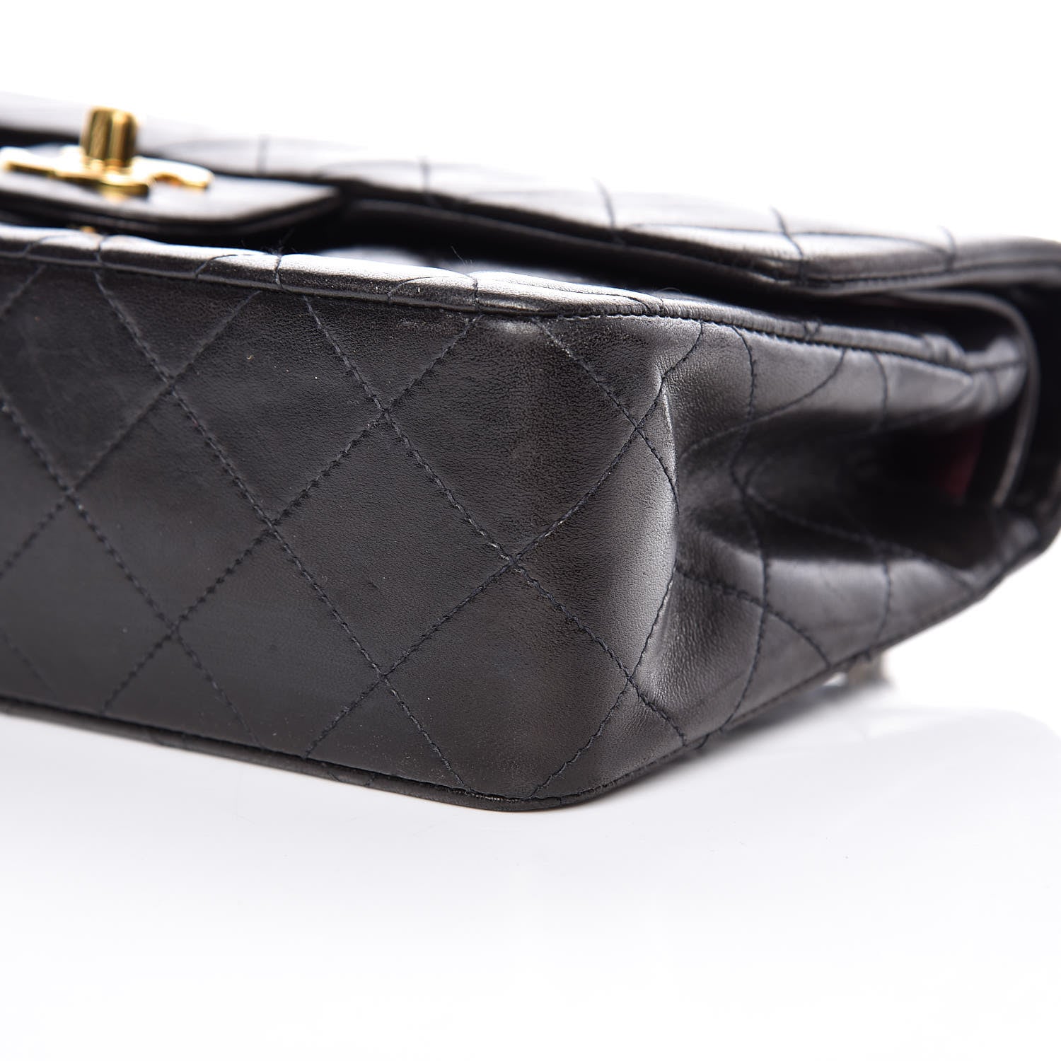 Chanel Lambskin Quilted Small Double Flap Black 7 of 16