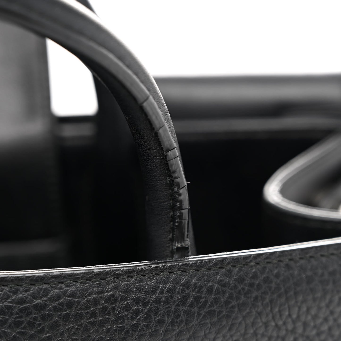 Grained Calfskin Medium Diorever Flap Black