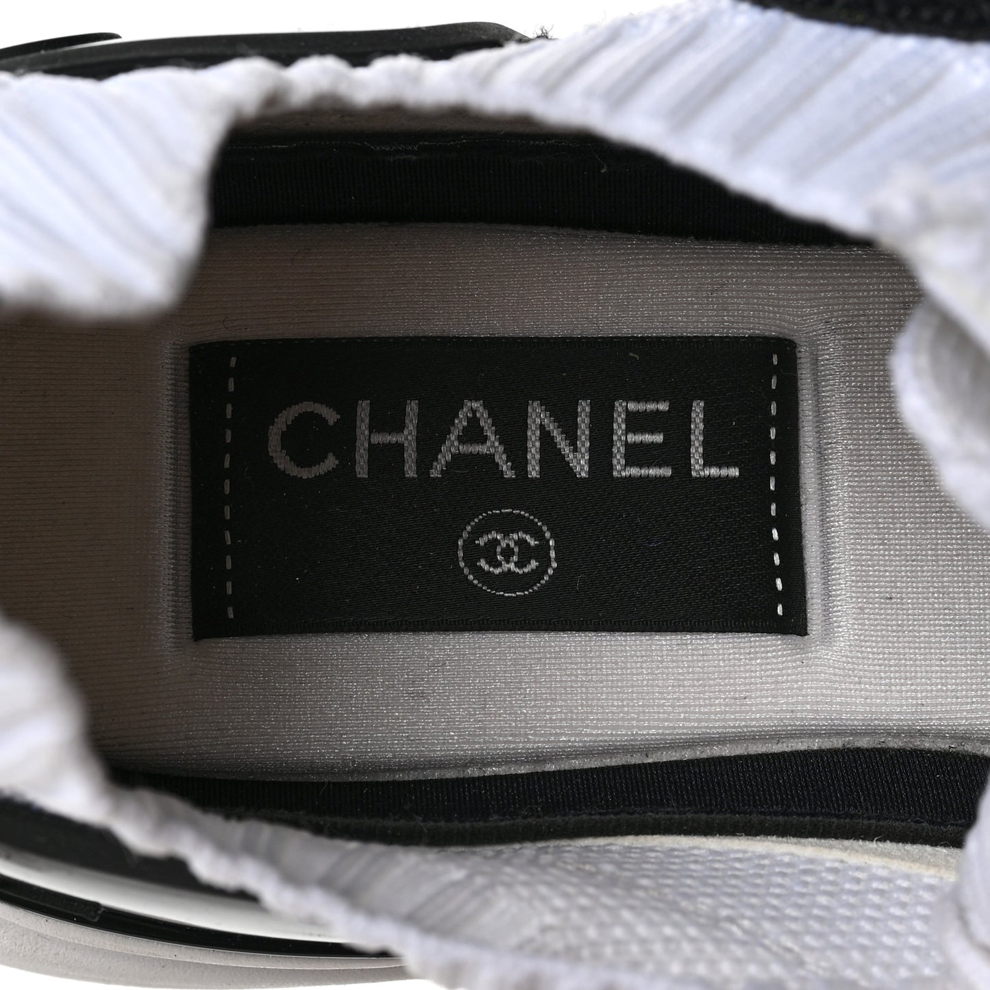 Knit Womens CC Sneakers 37 White Black