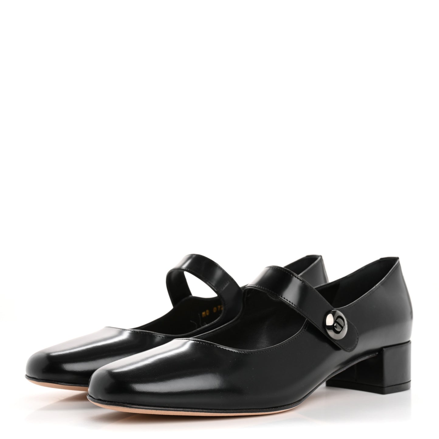 Brushed Calfskin Uniform 30mm Pumps 40 Black