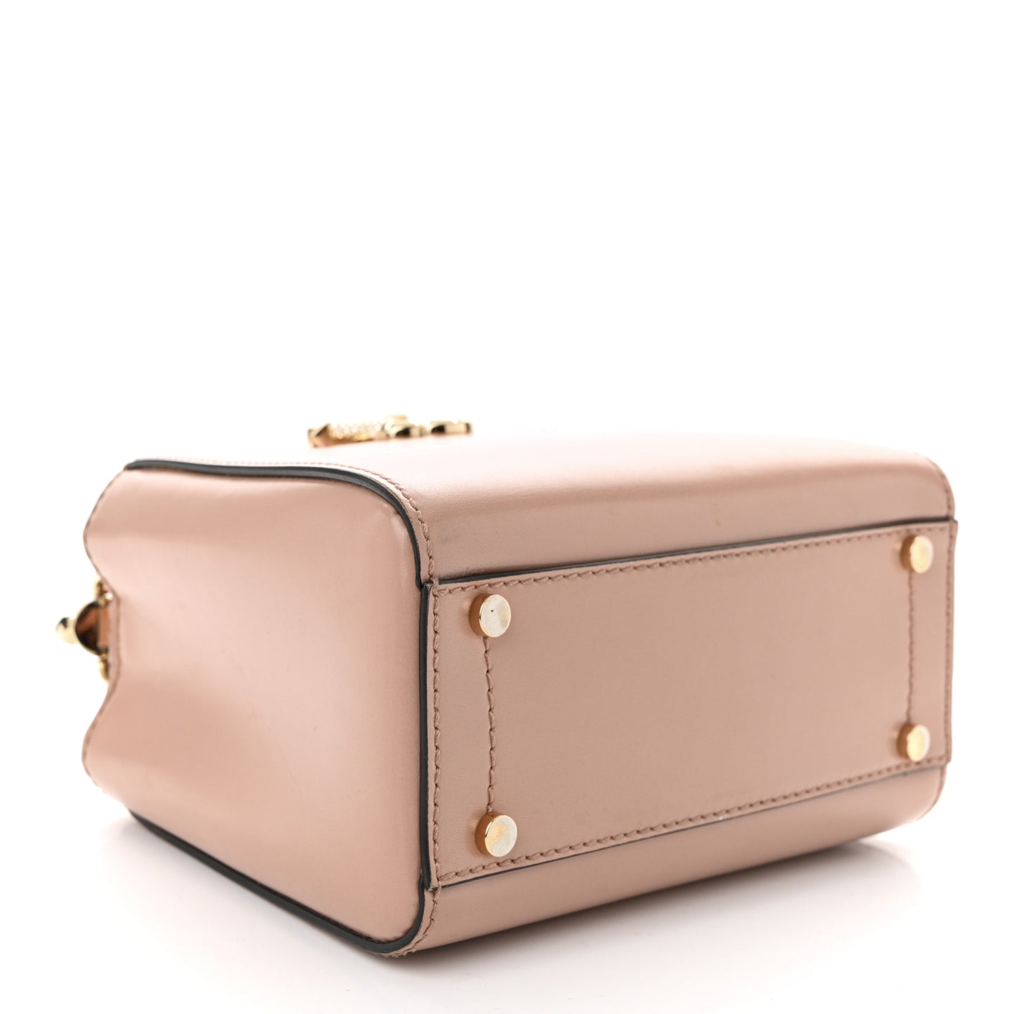 Calfskin Mini Varenne Top Handle Satchel Powder Pink