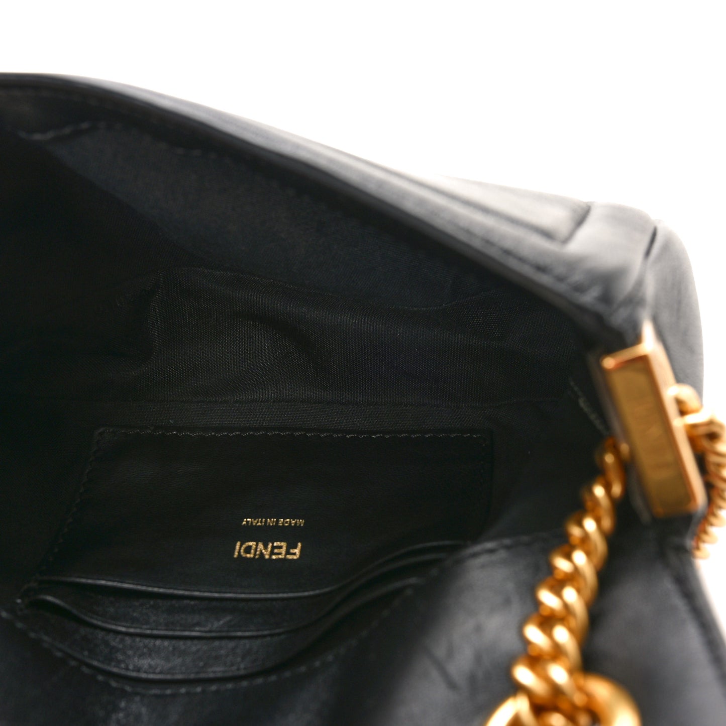 Nappa Apolo Mini Chain Baguette Black
