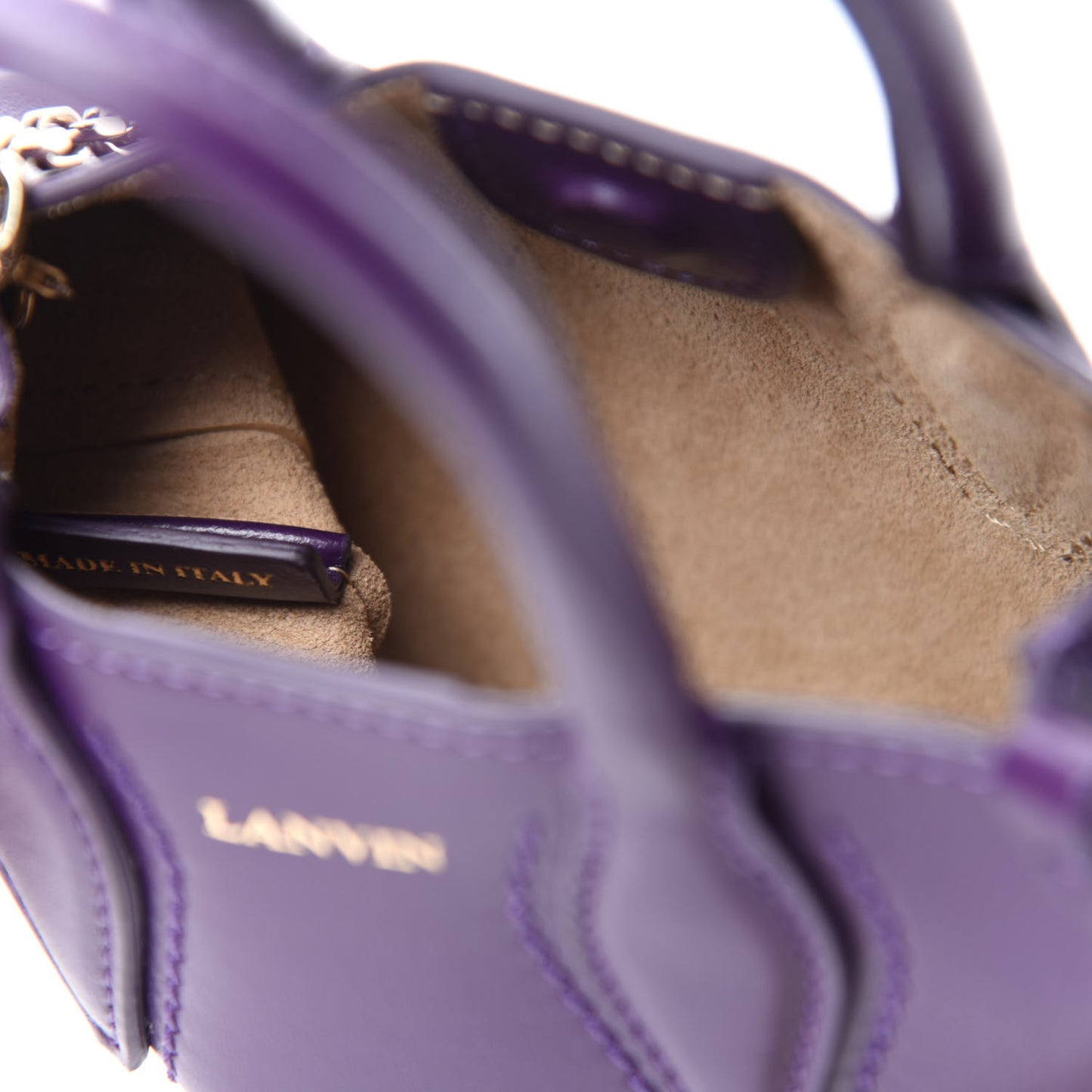 Smooth Calfskin Micro Le Journee Dark Purple