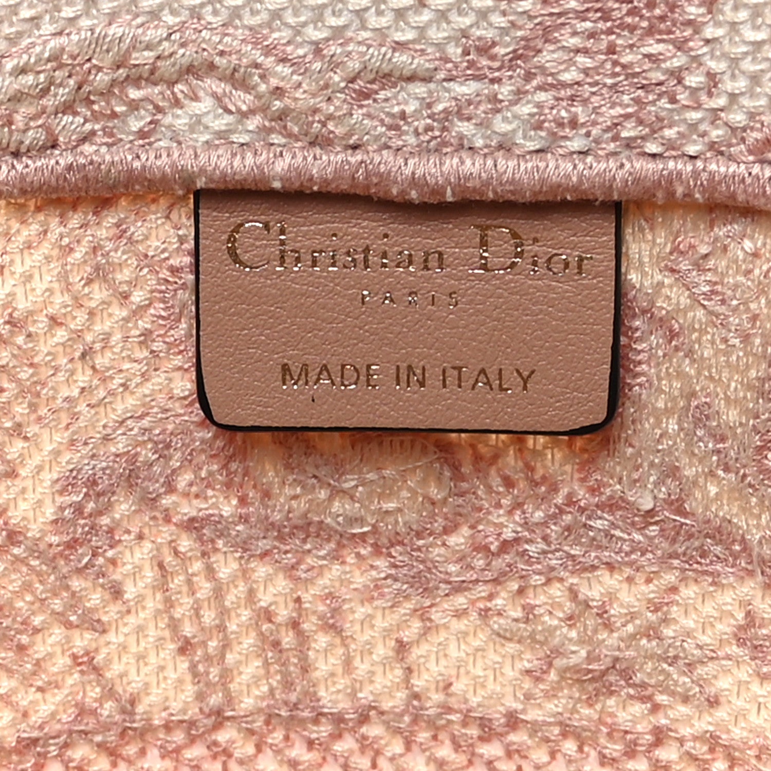 Christian Dior Canvas Toile De Jouy Embroidered Medium Book Tote Pink 6 of 9