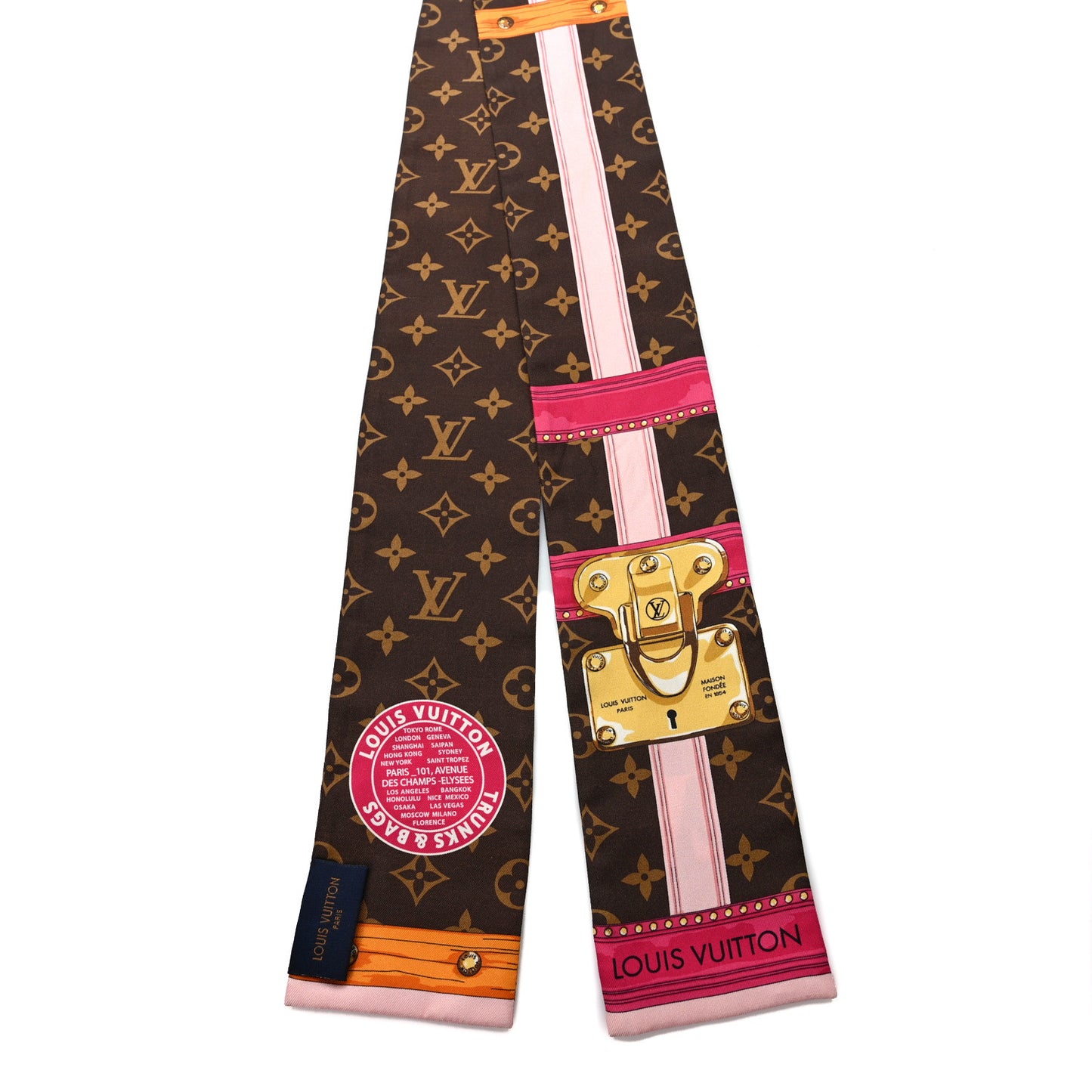 Silk Monogram Summer Trunks Bandeau Brown