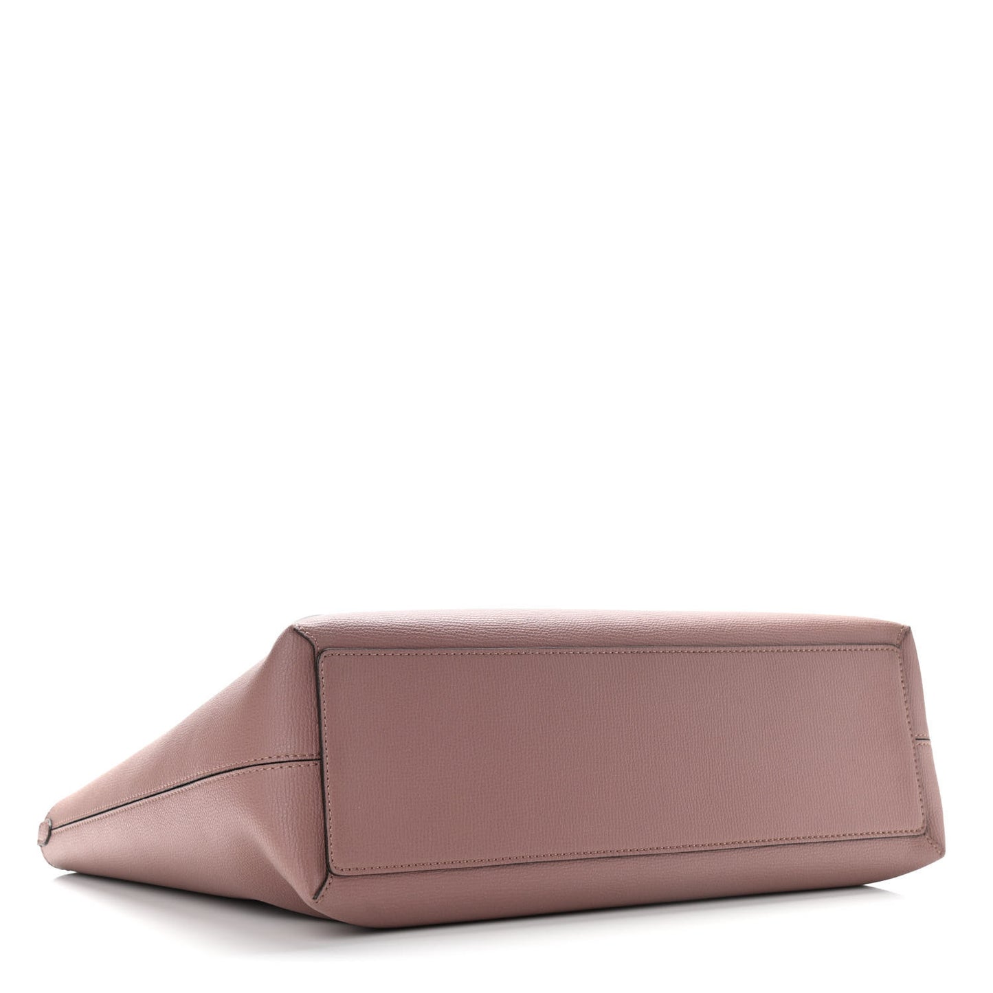 Grainy Calfskin Haymarket Check Medium Reversible Tote Light Elderberry