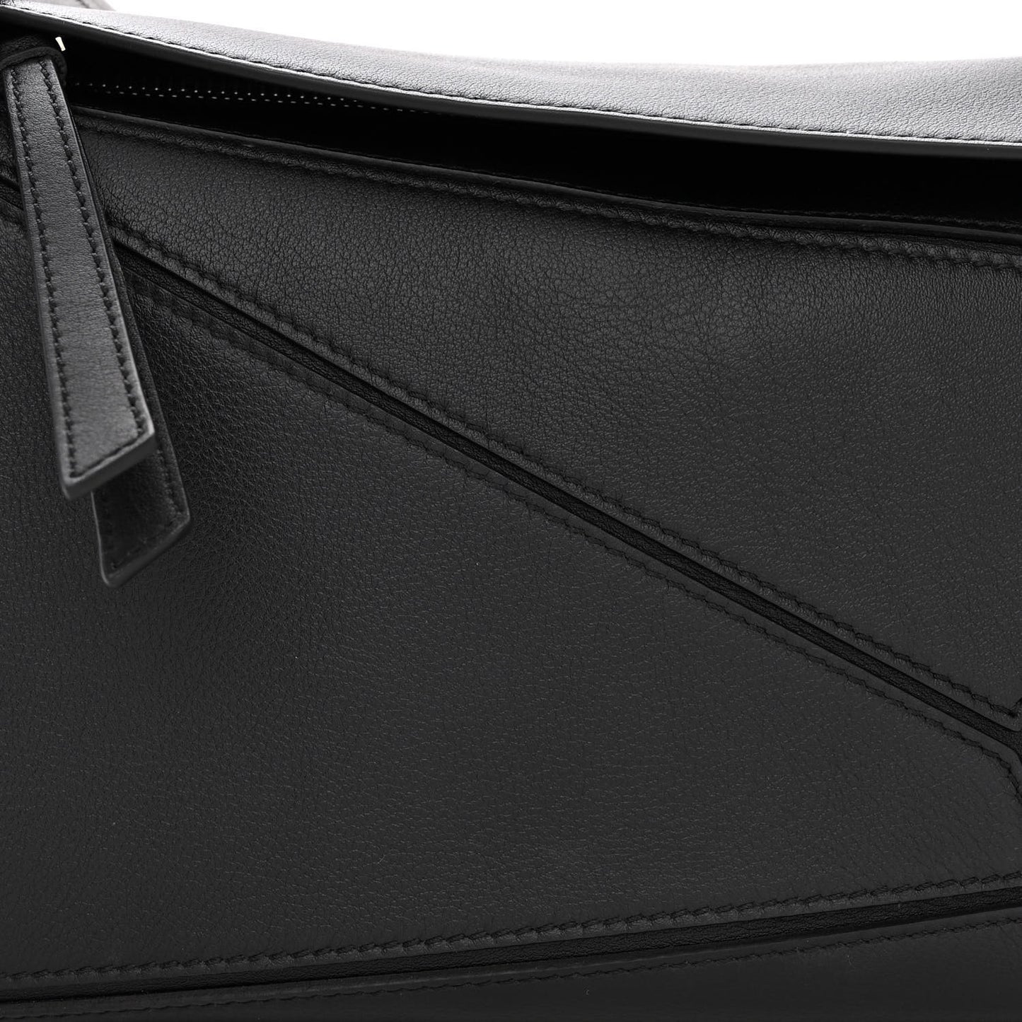 Calfskin Small Puzzle Bag Black