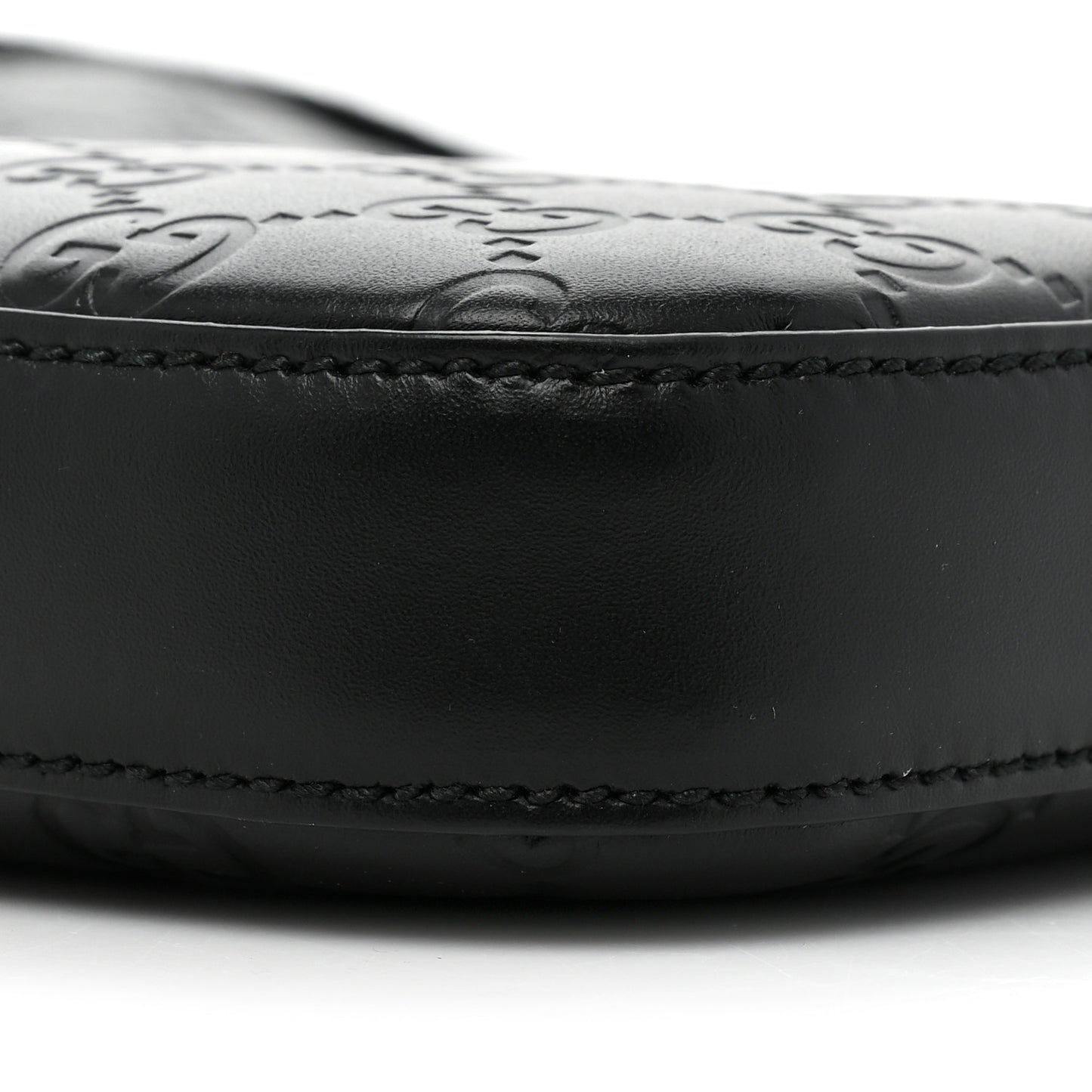 Guccissima Signature Medium Flat Messenger Bag Black