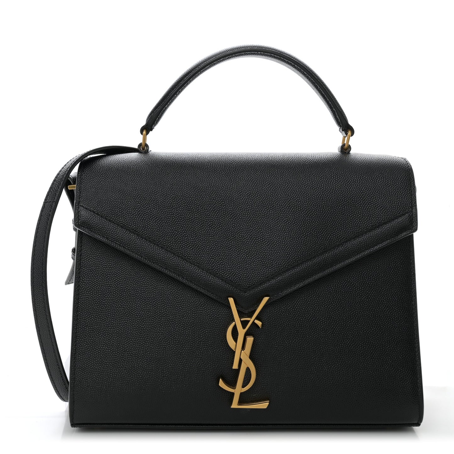 Grain de Poudre Medium Classic Monogram Cassandra Top Handle Black Rouge Legion