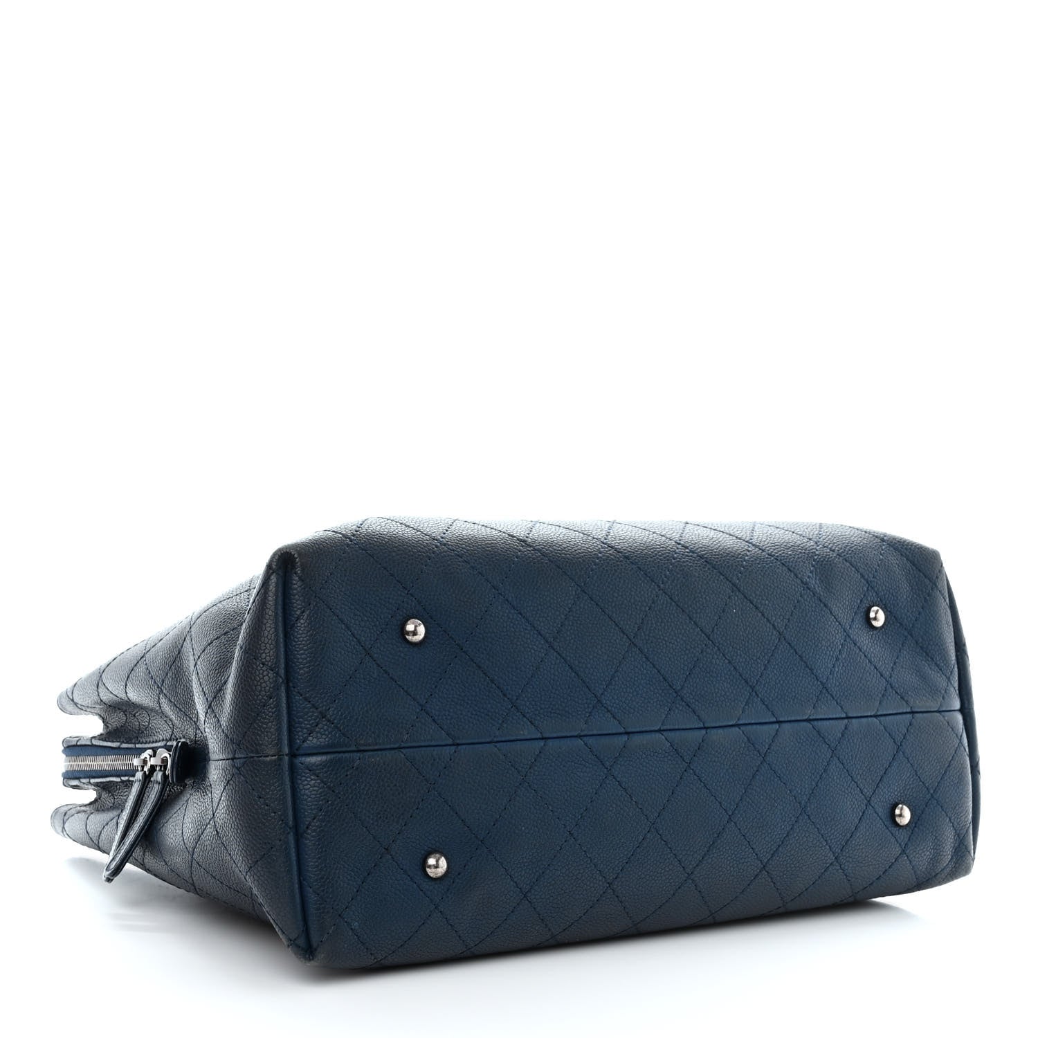 Chanel Grained Vegetal Calfskin Urban Shopping Tote Blue 4 of 19