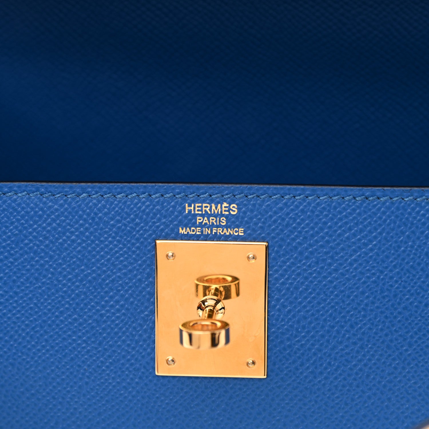 Hermes Epsom Kelly Sellier 28 Bleu France 6 of 11