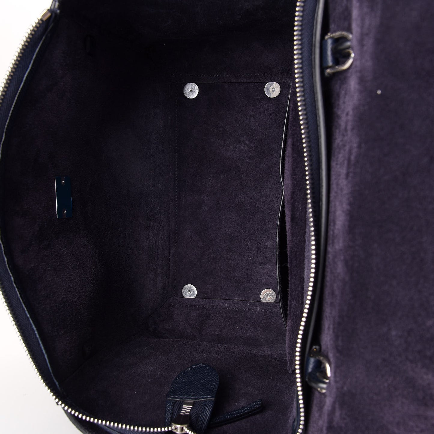 Grained Calfskin Mini Belt Bag Navy