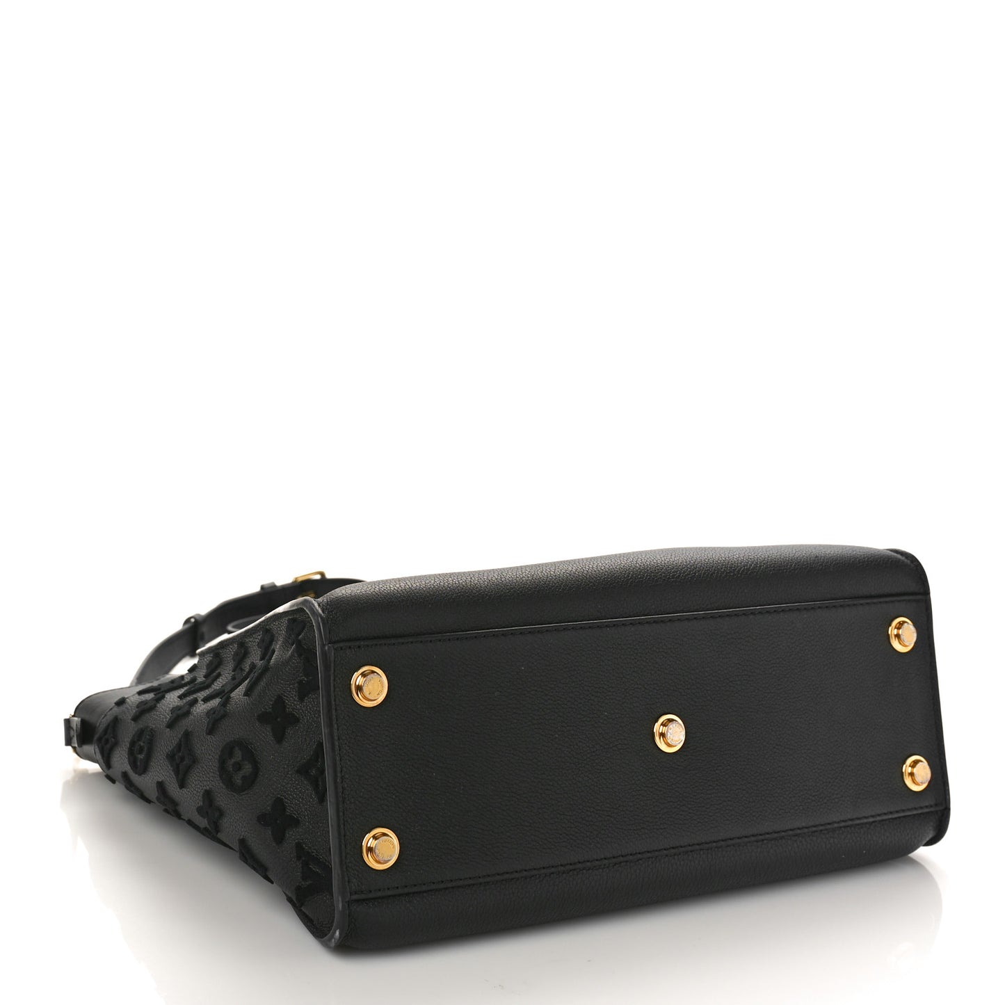Calfskin Monogram Tufting On My Side Black