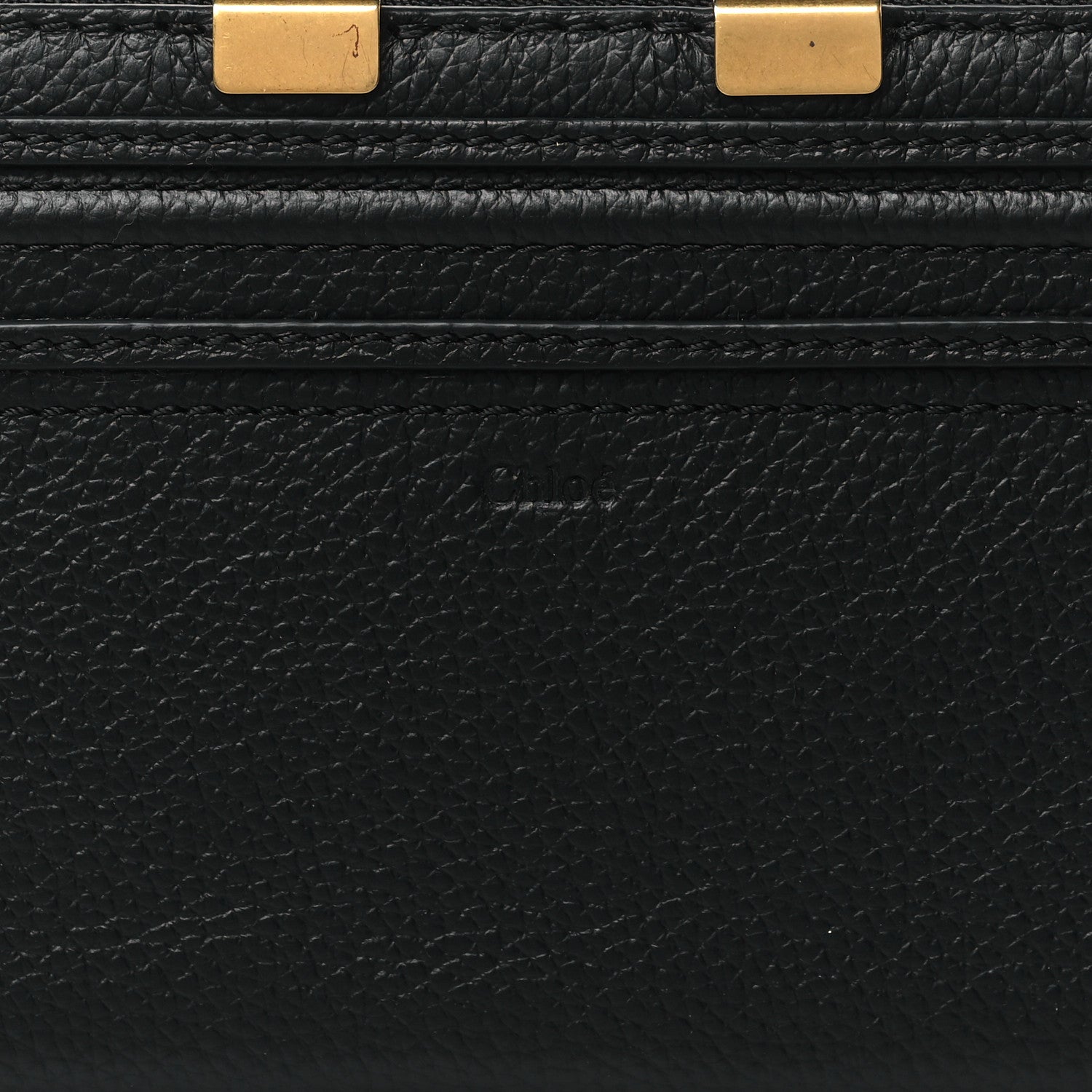 Chloe Grained Calfskin Marcie Long Zip Around Wallet Black 8 of 9