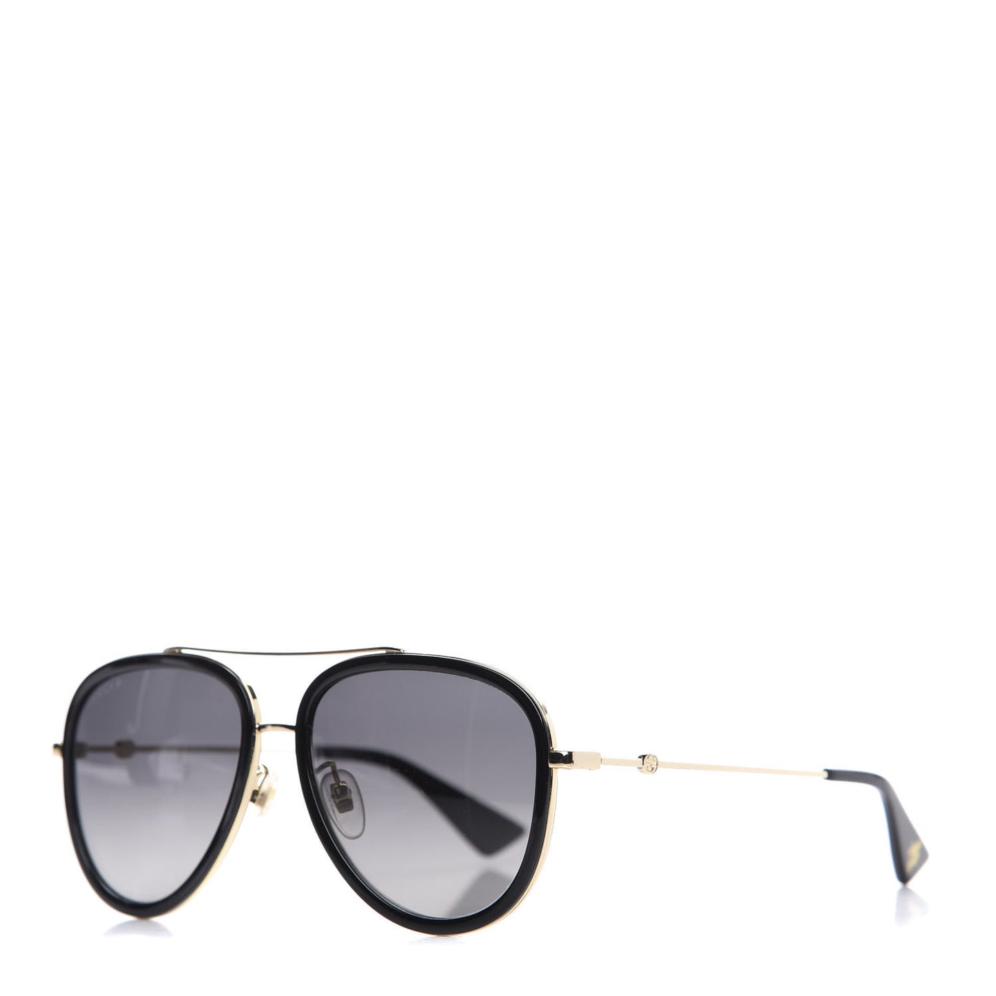 Aviator Sunglasses GG0062S Black Gold