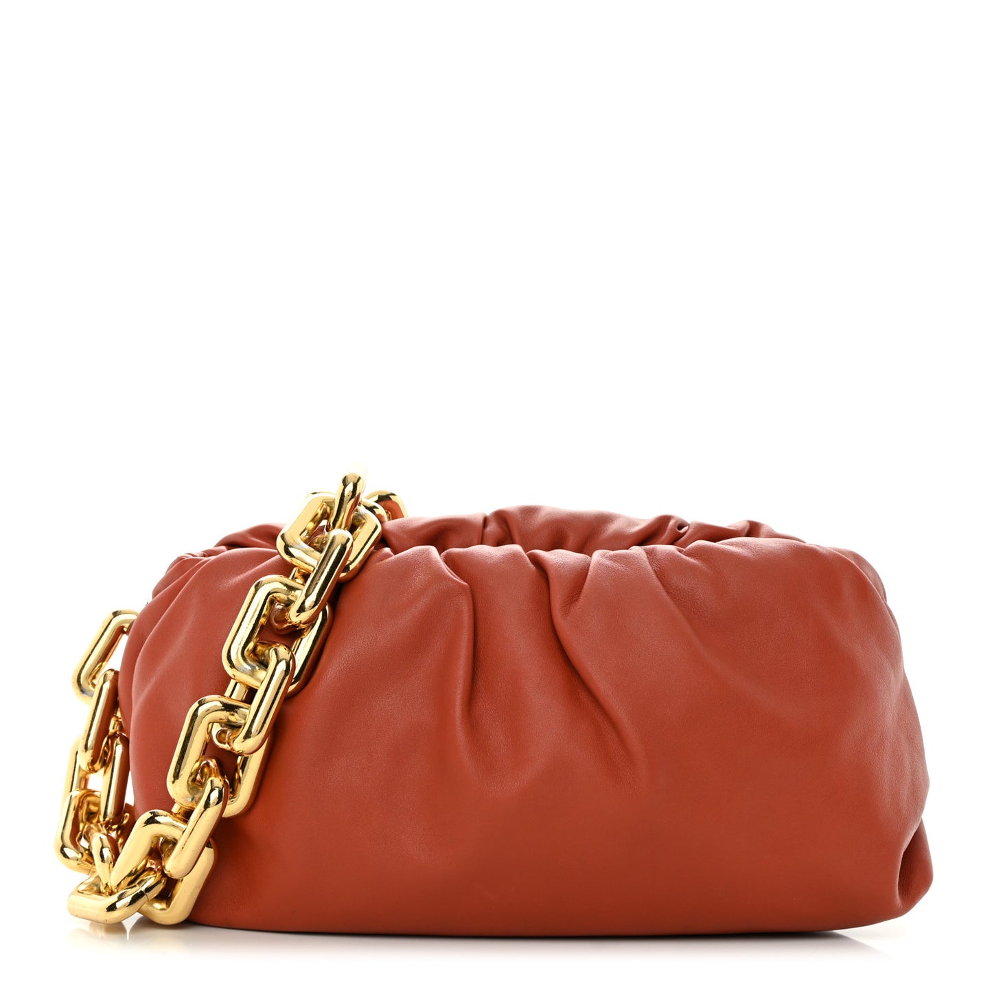Calfskin The Pouch Chain Orange
