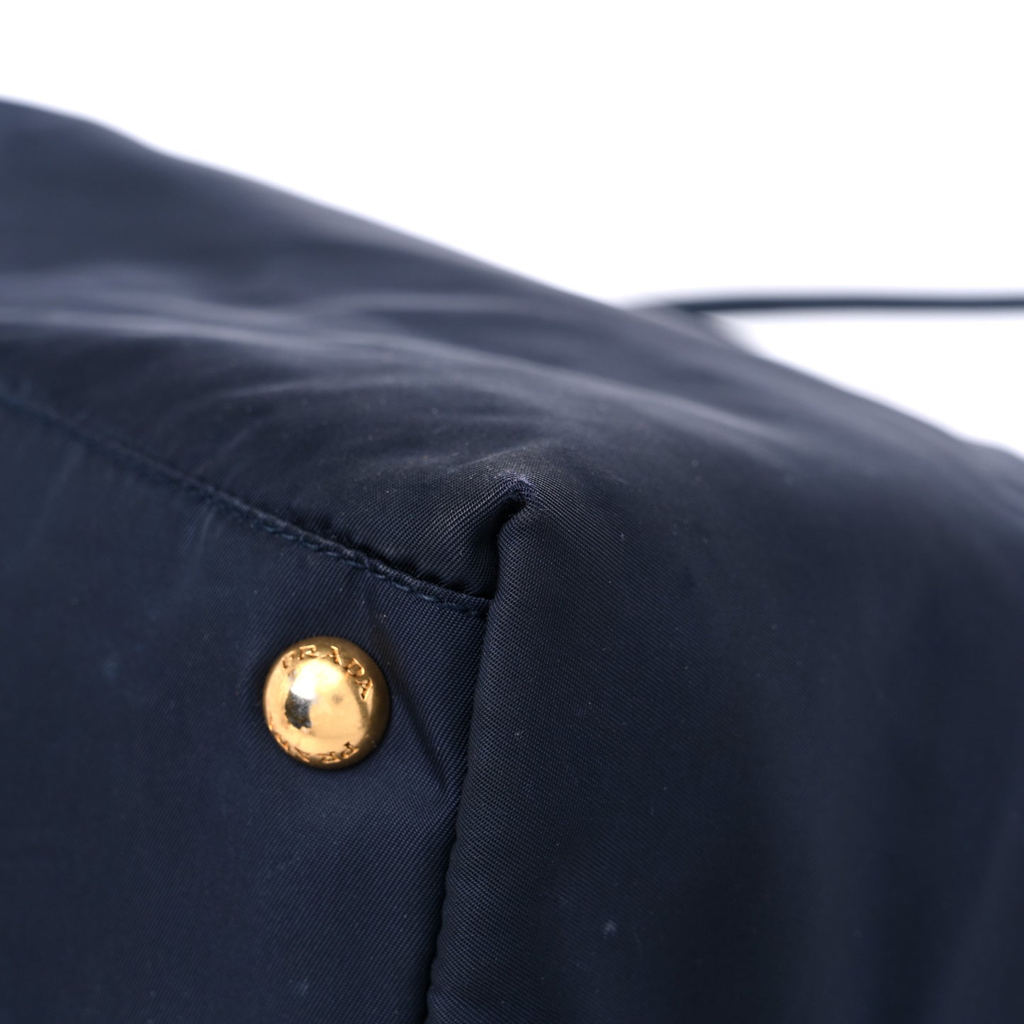 Tessuto Nylon Saffiano Tote Blue