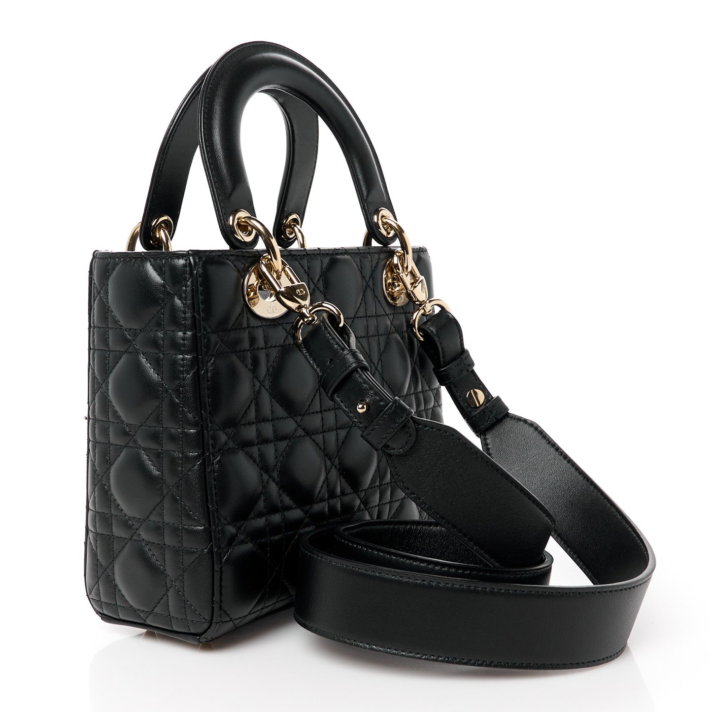 Lambskin Cannage Small My ABCDior Lady Dior Black