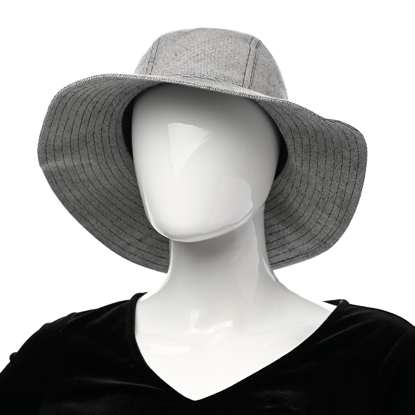 Linen Cotton Colette Bucket Hat 57 Black