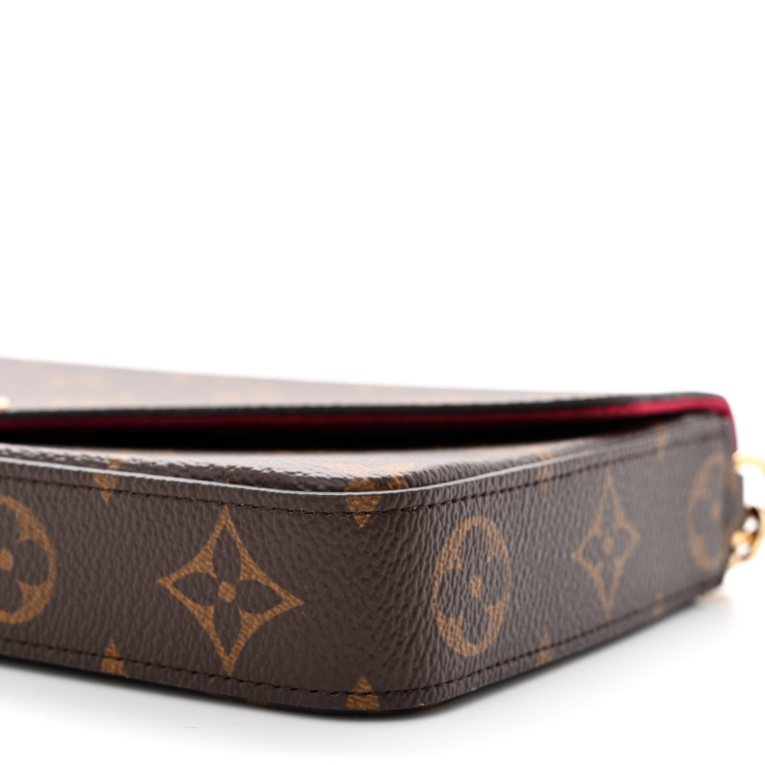 Louis Vuitton Monogram Pochette Felicie Chain Wallet Fuchsia 12 of 13
