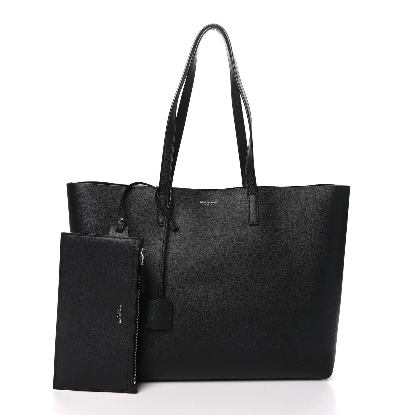 Calfskin Large Shopping Tote Black