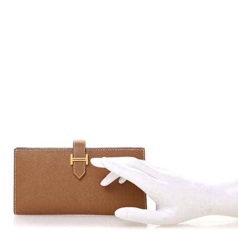 Epsom Bearn Gusset Wallet Gold