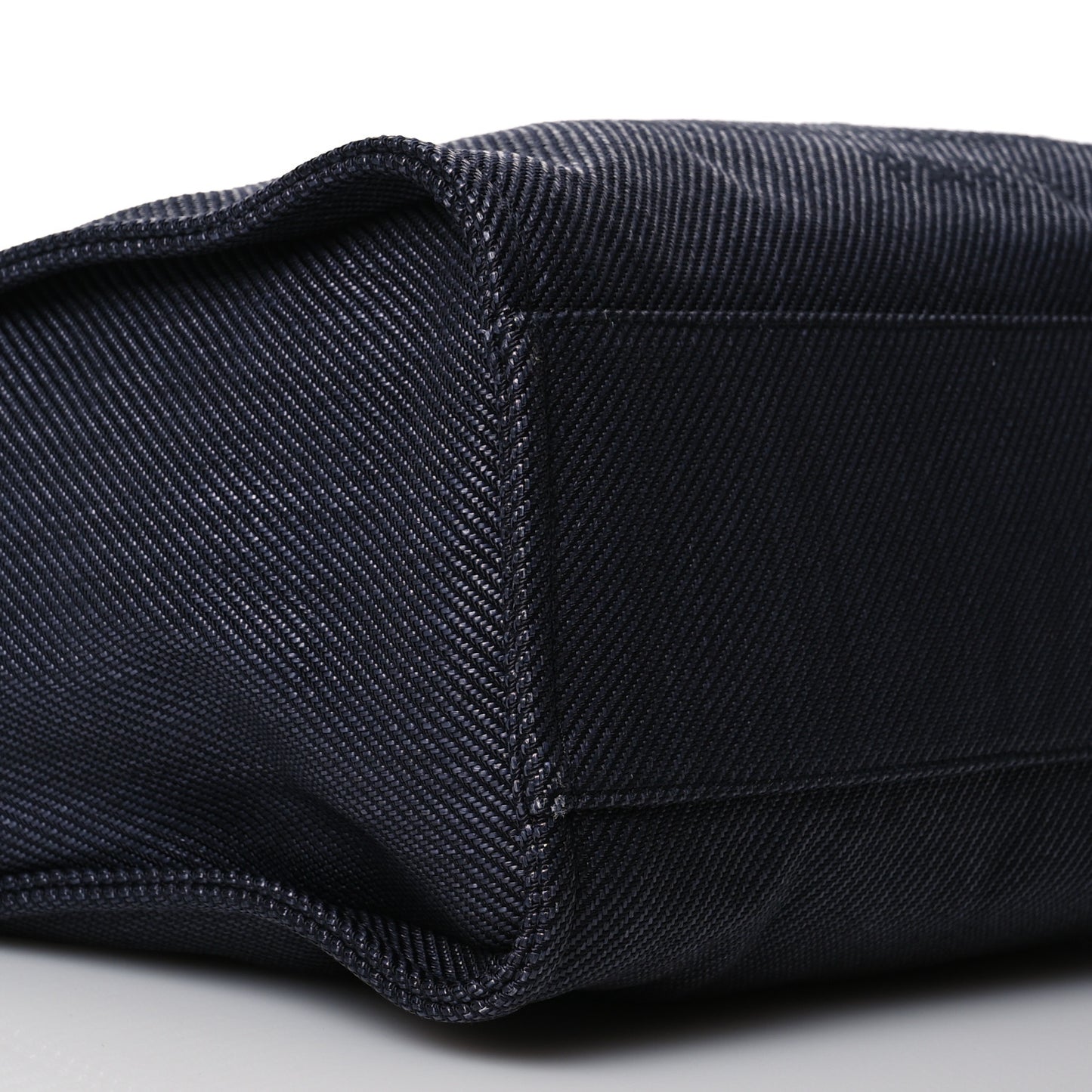 Woven Straw Raffia Large Deauville Tote Black