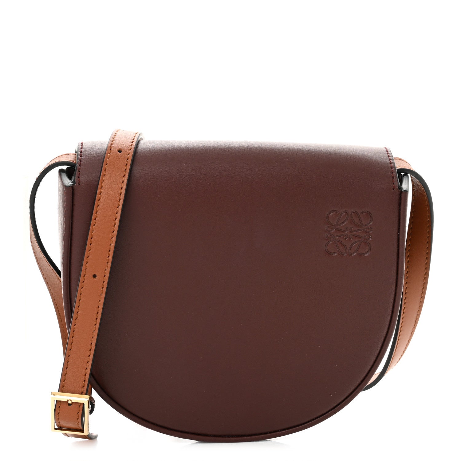 Loewe Soft Calfskin Heel Duo Cognac Tan 1 of 11