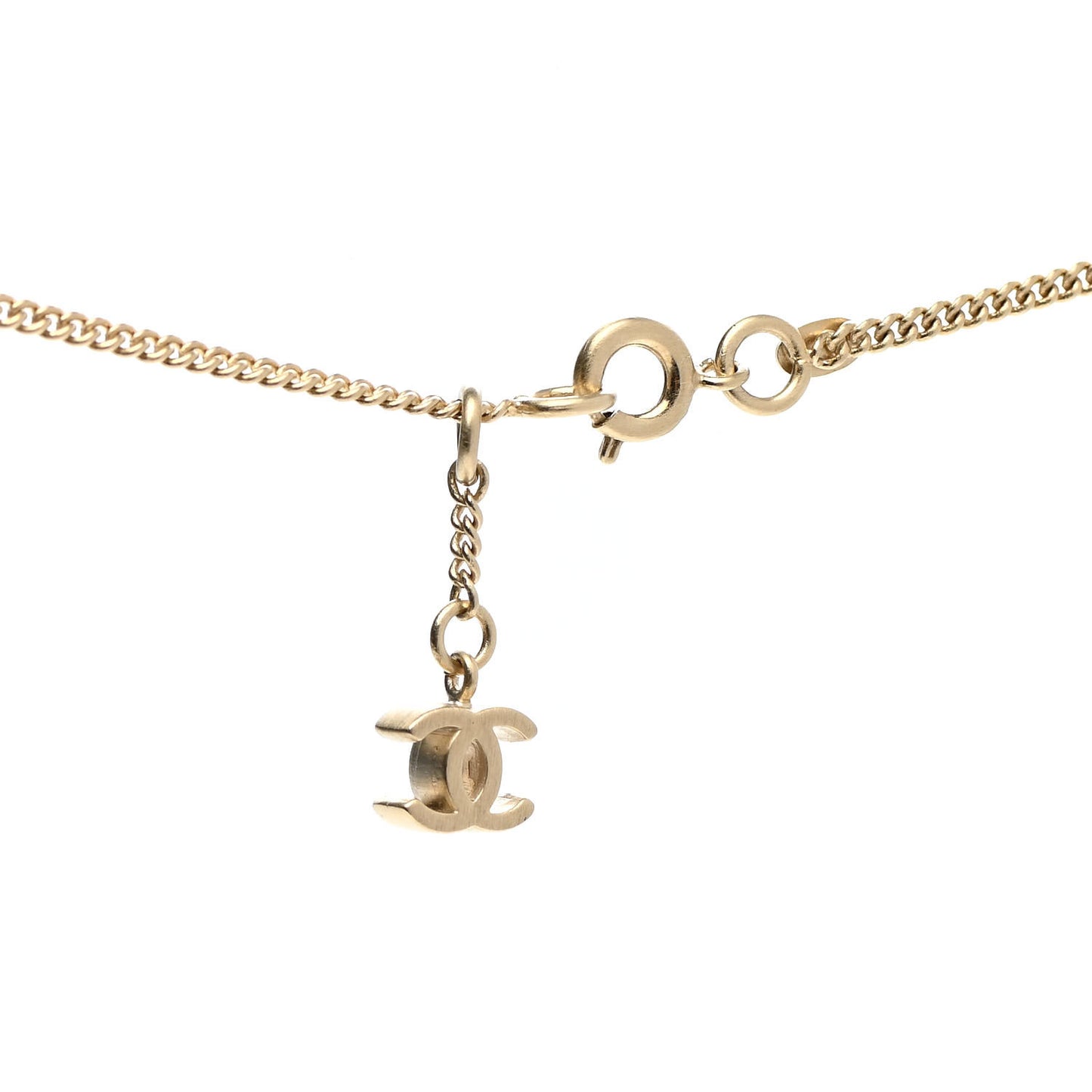 Metal Flap Bag Necklace Gold