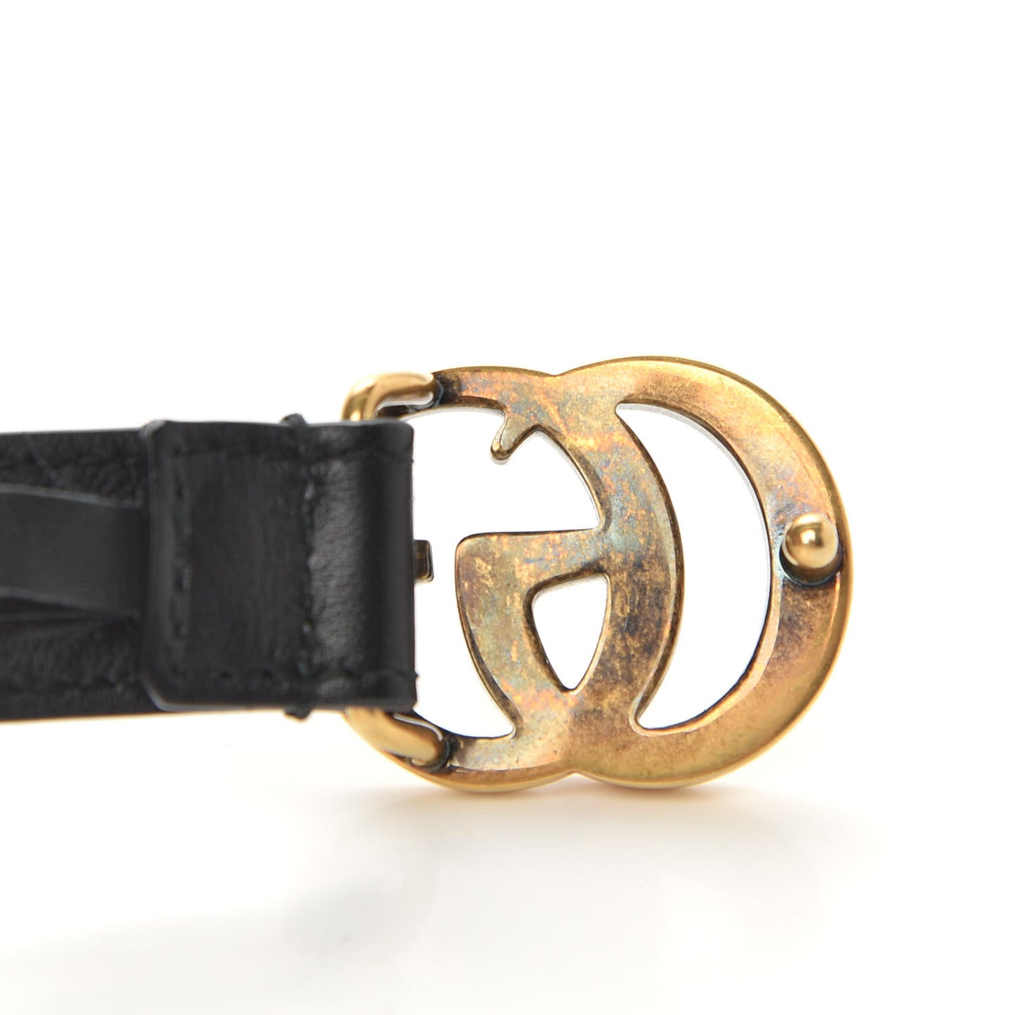 Calfskin Double G 20mm Belt 90 36 Black