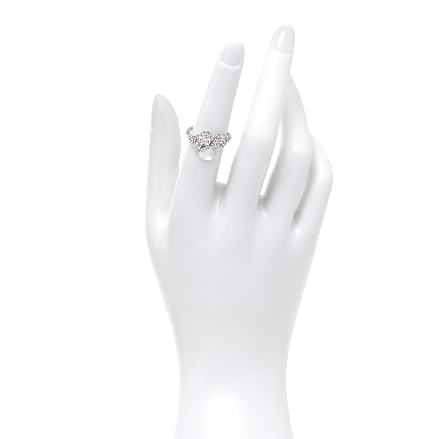 Tiffany Platinum Diamond Paper Flowers Mixed Cluster Ring 52 6 2 of 5