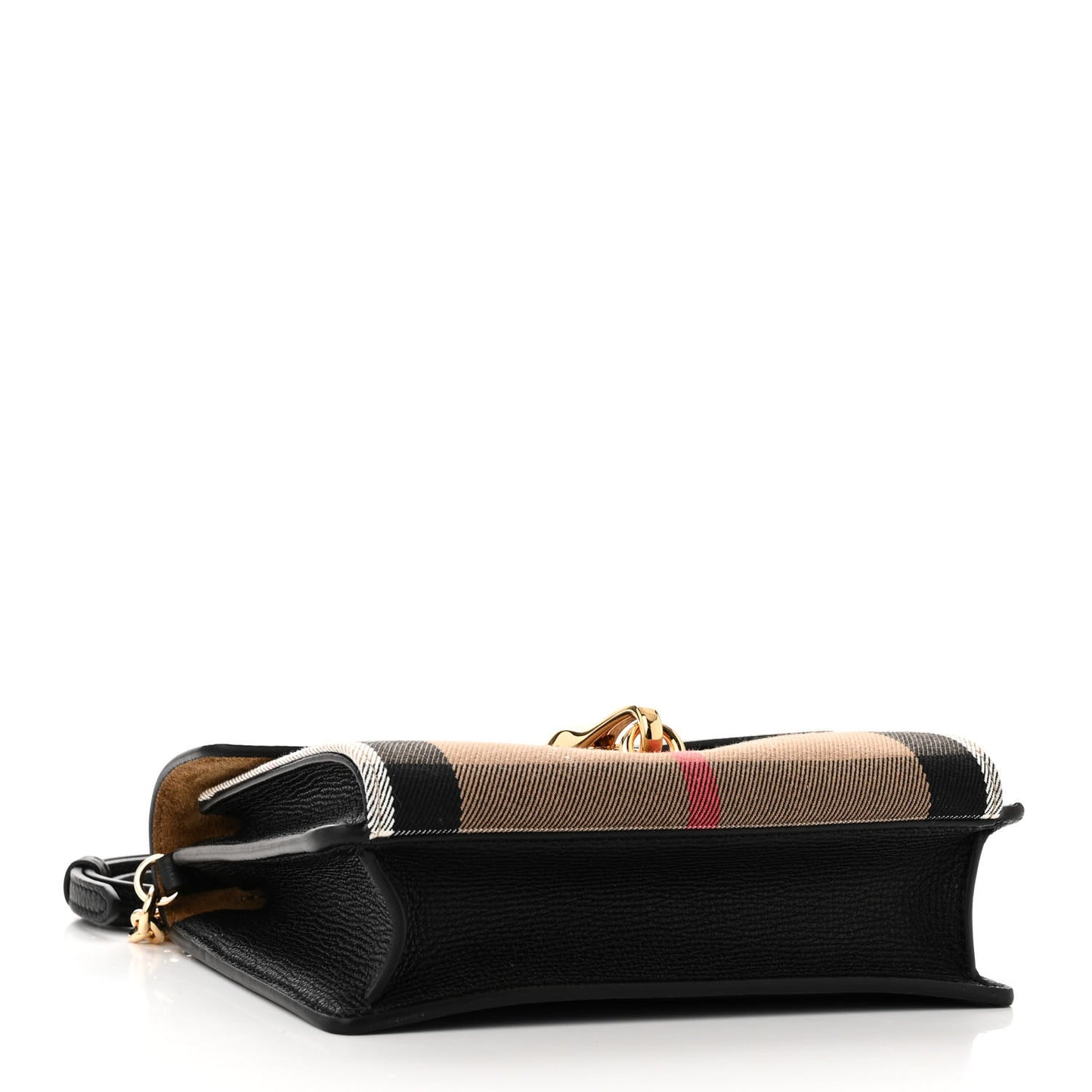 Derby Calfskin House Check Baby Macken Crossbody Bag Black