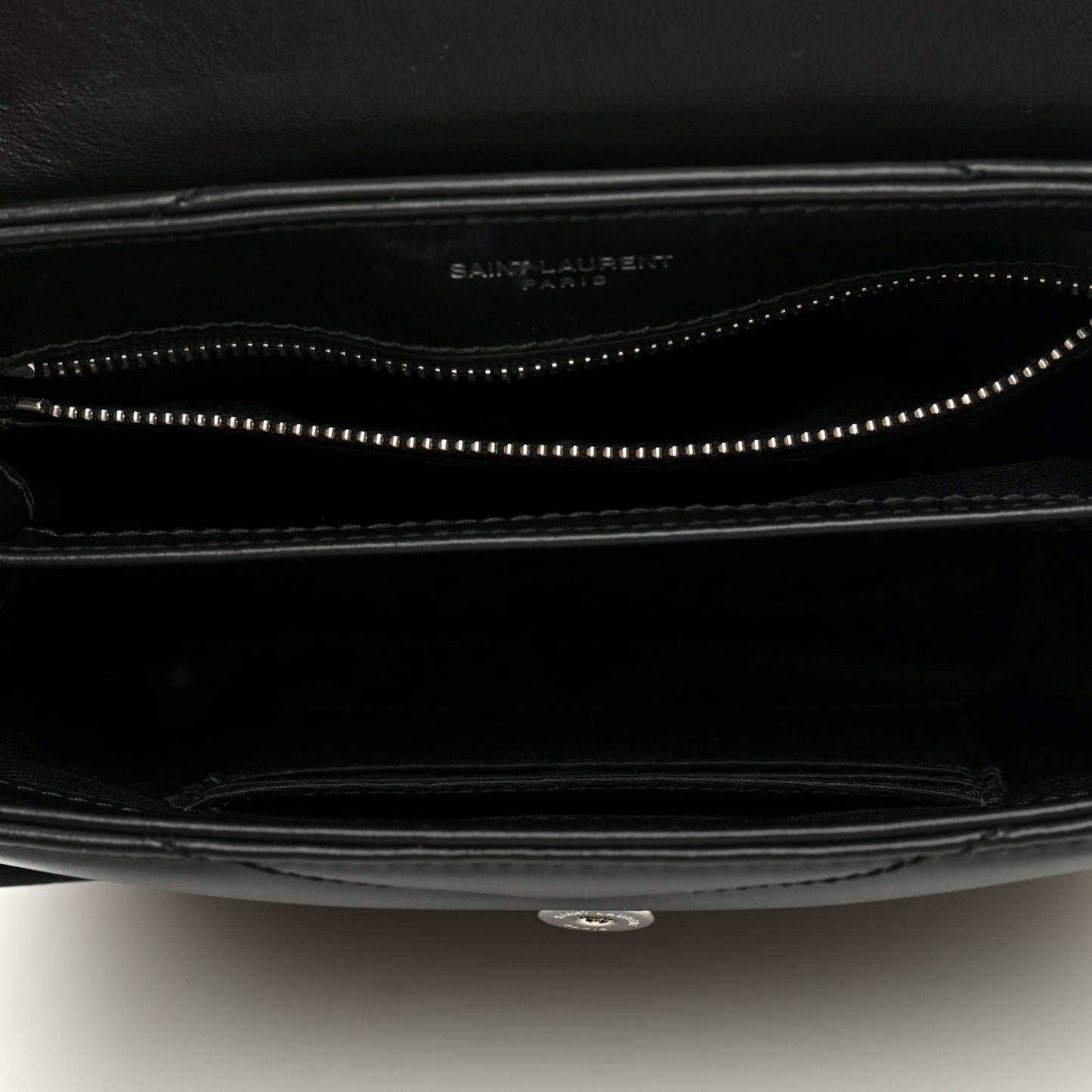 Calfskin Y Quilted Monogram Toy Loulou Crossbody Bag Black