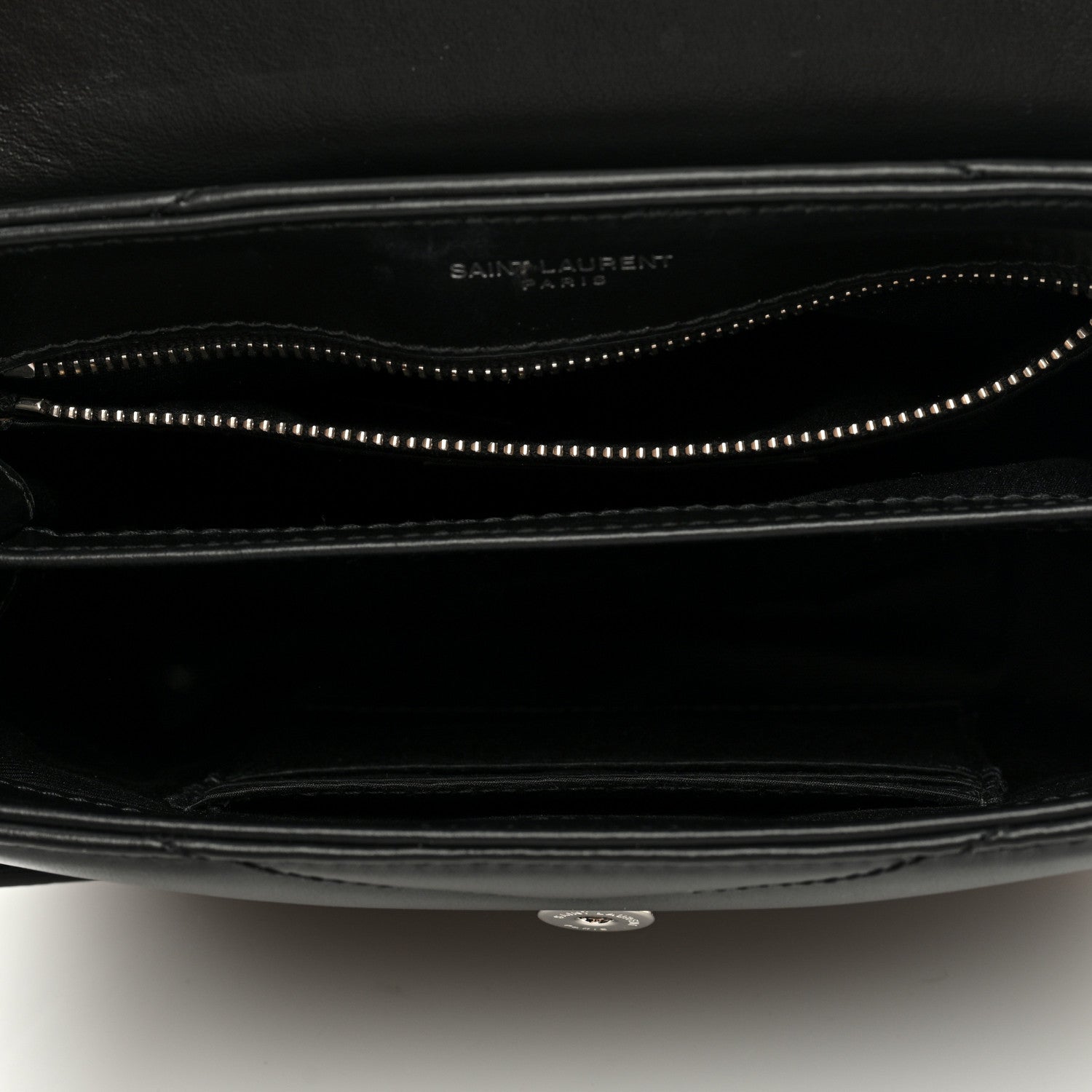 Saint Laurent Calfskin Y Quilted Monogram Toy Loulou Crossbody Bag Black 5 of 9
