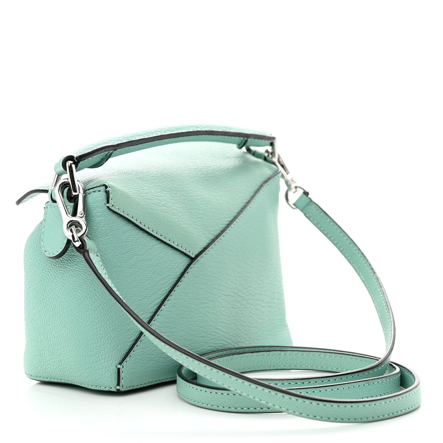 Loewe Calfskin Mini Puzzle Edge Bag Fresh Mint 3 of 9