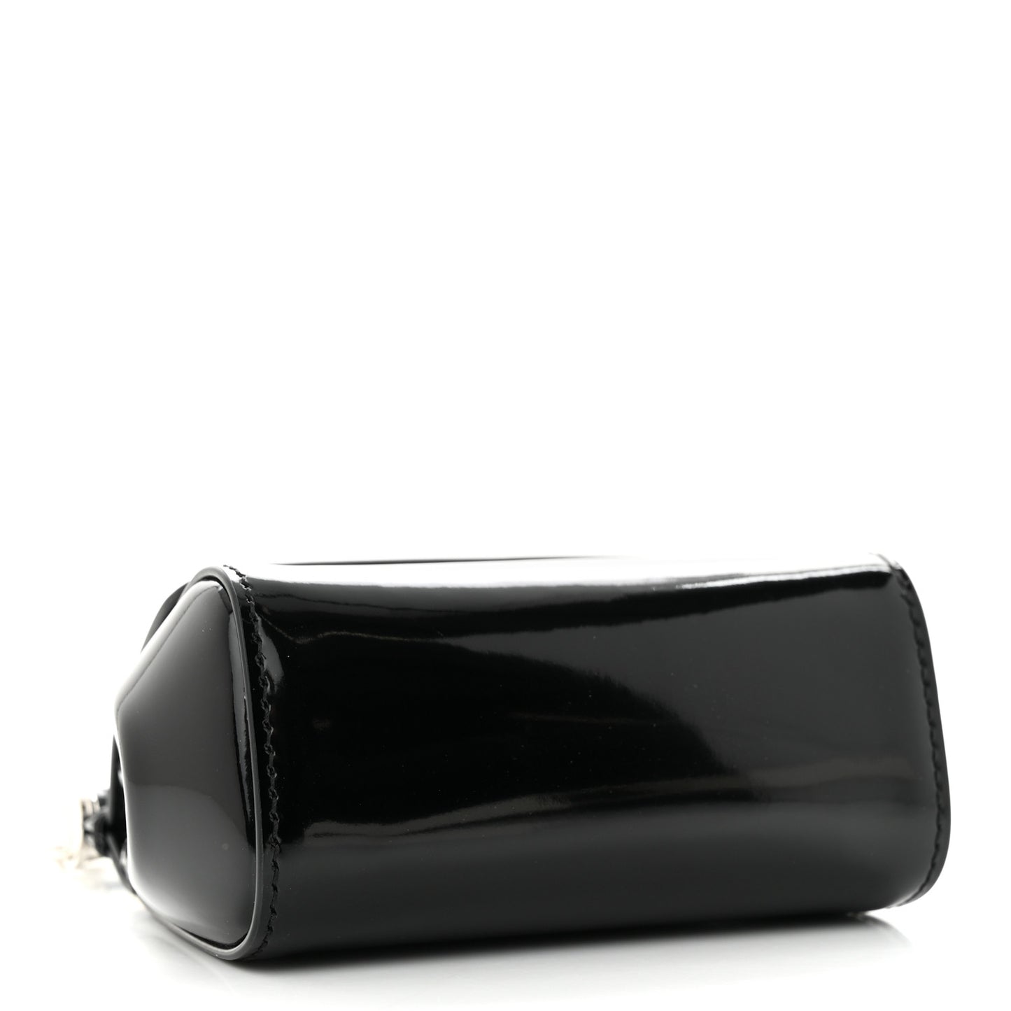 Vitello Lucido Micro Miss Sicily Satchel Black