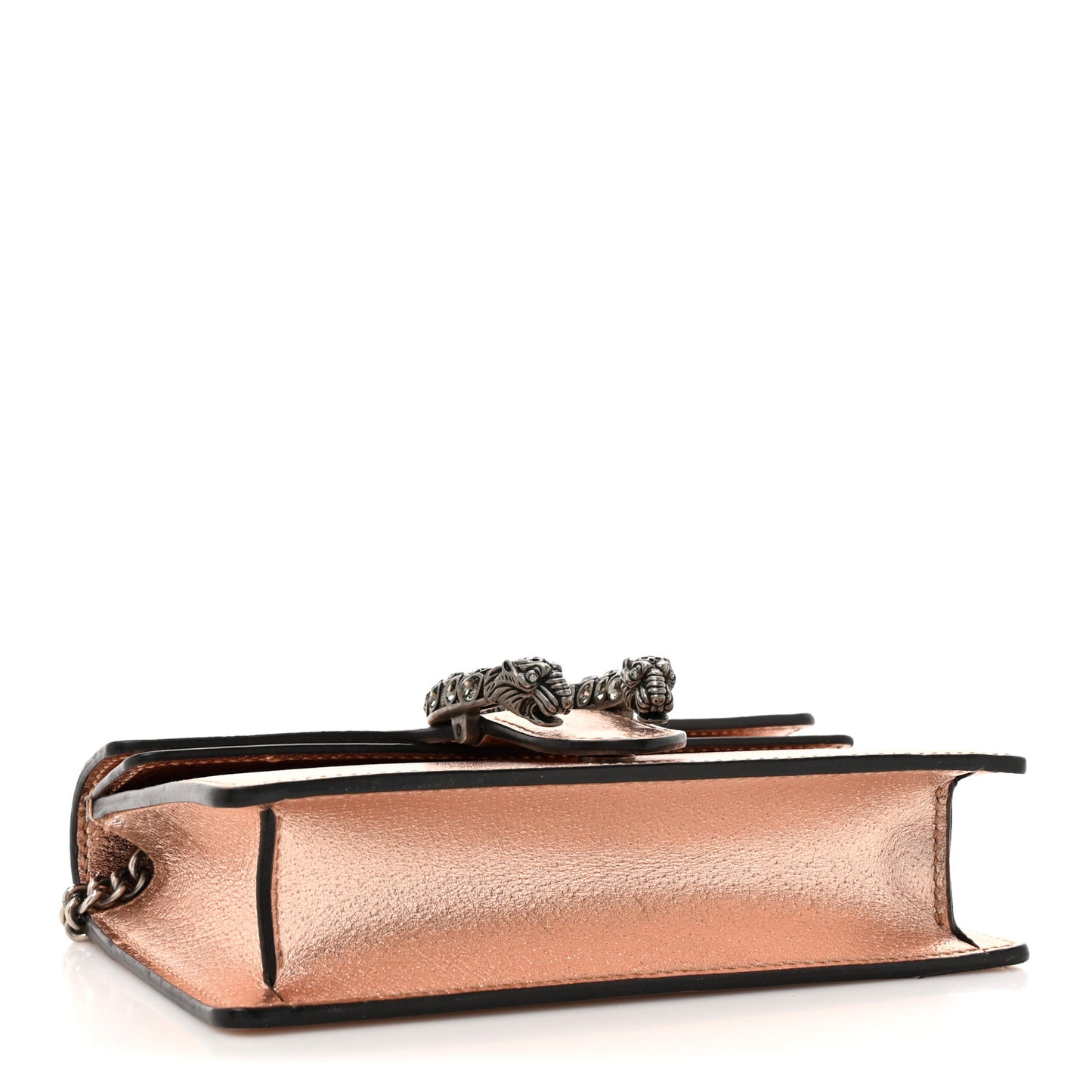 Metallic Calfskin Super Mini Dionysus Shoulder Bag Rose Gold